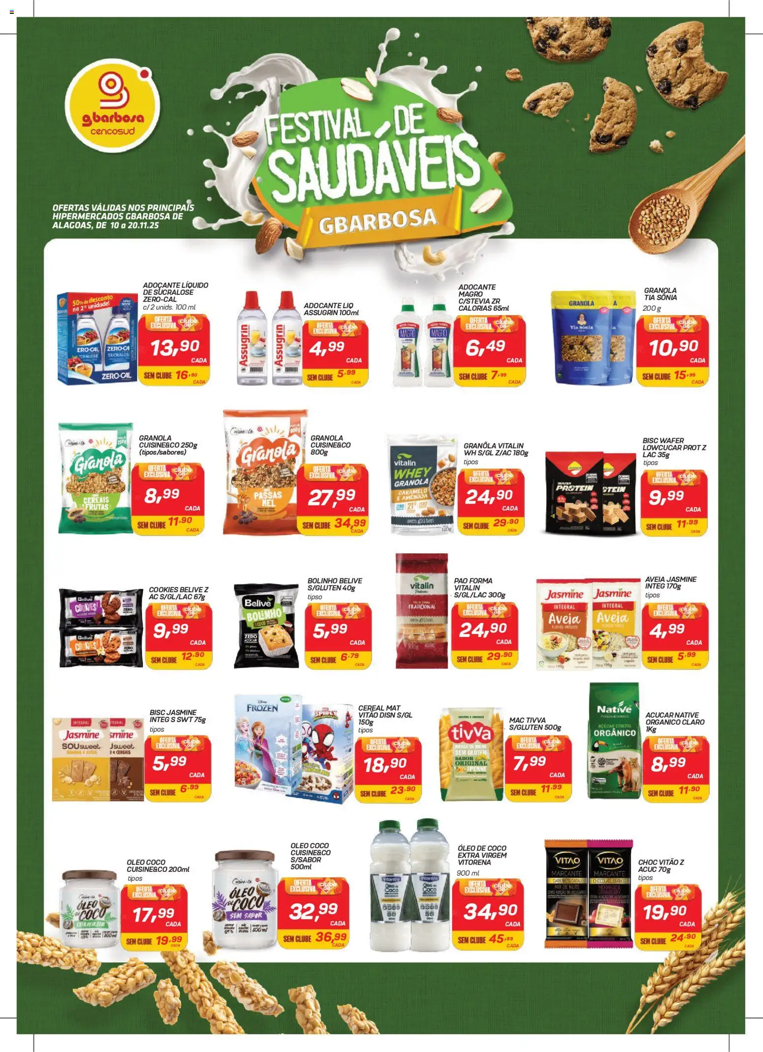 Gbarbosa Folheto - válido de 10.11.2025 | Página: 1 | Produtos: Coco, Adoçante, Granola, Óleo de coco