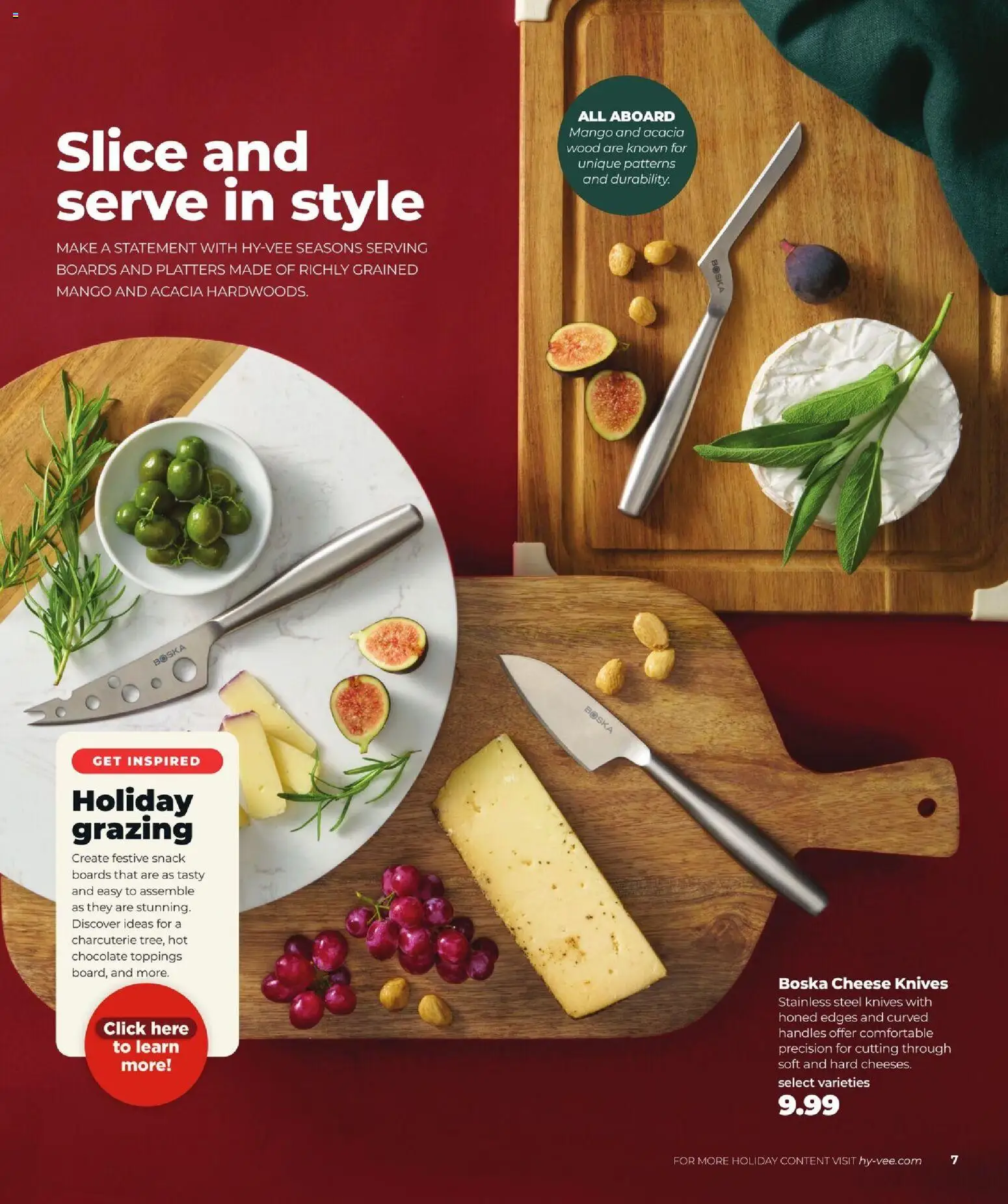 HyVee Holiday Entertaining - valid from 10.11.2025 | Page: 9 | Products: Cheese, Chocolate, Mango