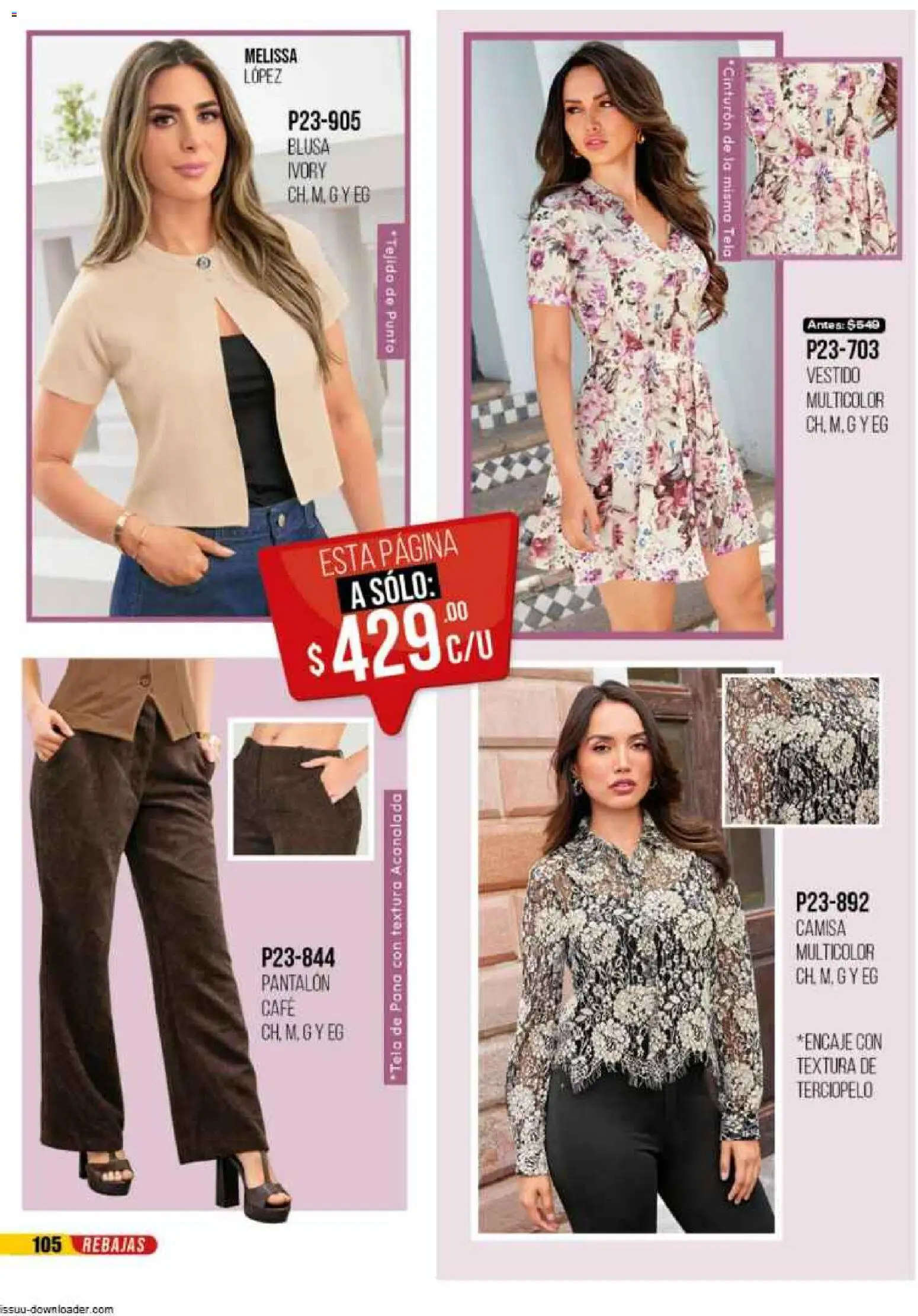 Nuevas ofertas de Cklass válidas en toda la República Mexicana desde el 31.10.2025. ¡Encuentra las mejores ofertas en Cklass catálogo Super Rebajas Ropa! | Página: 108 | Productos: Blusa, Camisa, Café, Vestido