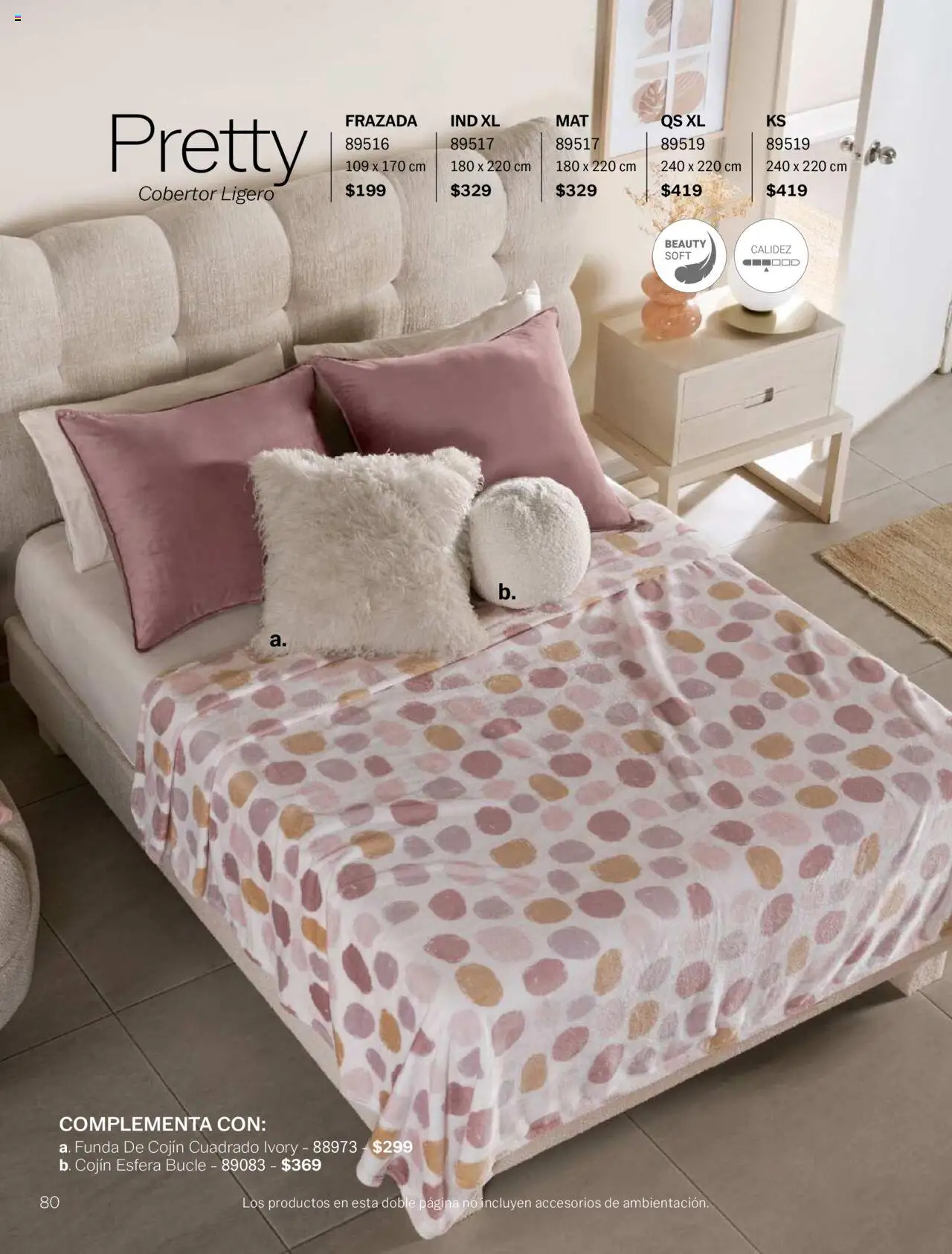 Nuevas ofertas de Vianney válidas en toda la República Mexicana desde el 15.08.2025. ¡Encuentra las mejores ofertas en Vianney - Catálogo Invierno! | Página: 82 | Productos: Cobertor, Funda