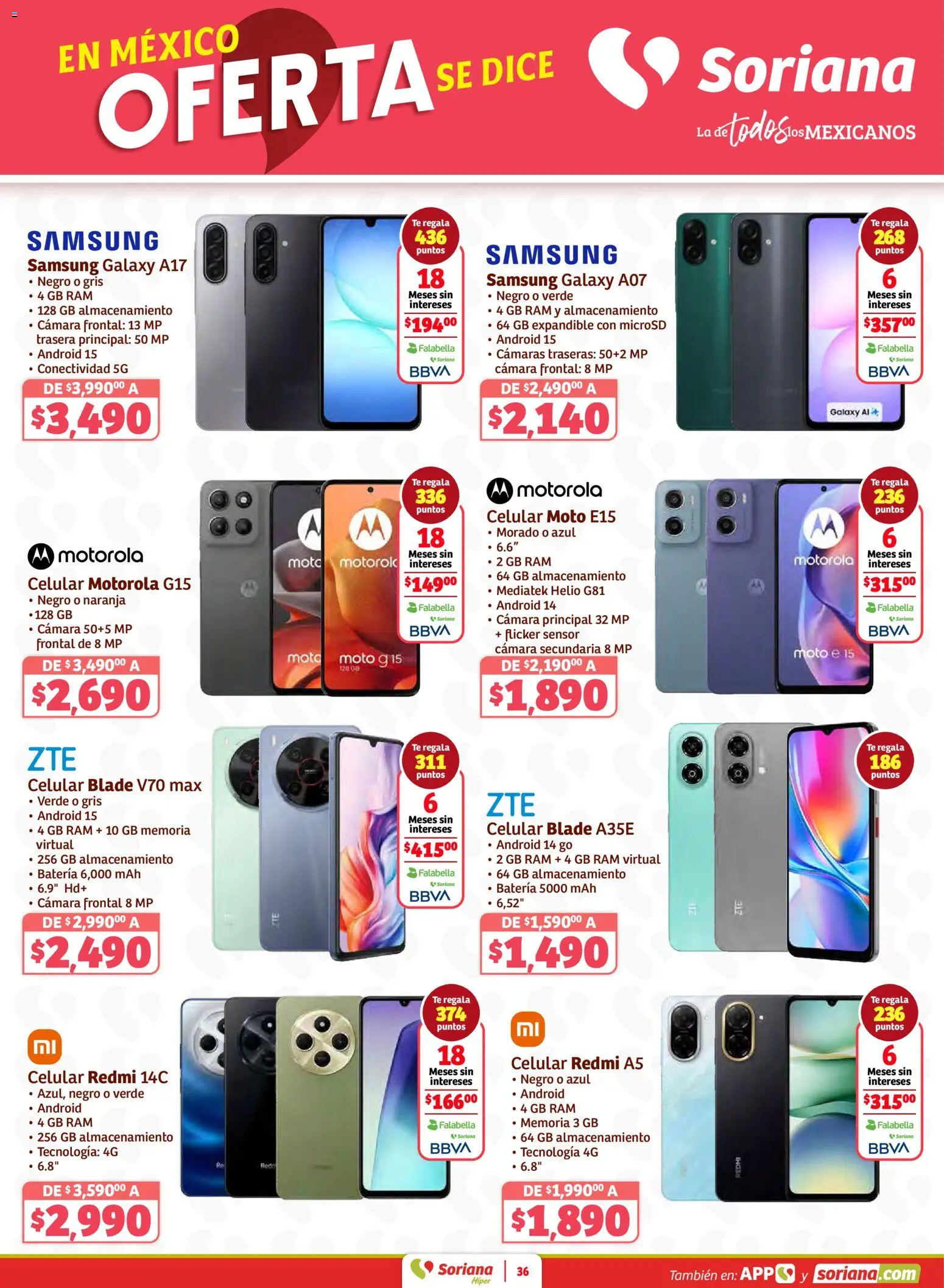 Nuevas ofertas de Soriana válidas en toda la República Mexicana desde el 02.01.2026. ¡Encuentra las mejores ofertas en Soriana - Preciazazaso Híper: Frontera Chih, Coah, Tamaulipas! | Página: 36 | Productos: Cámara, Té, Batería
