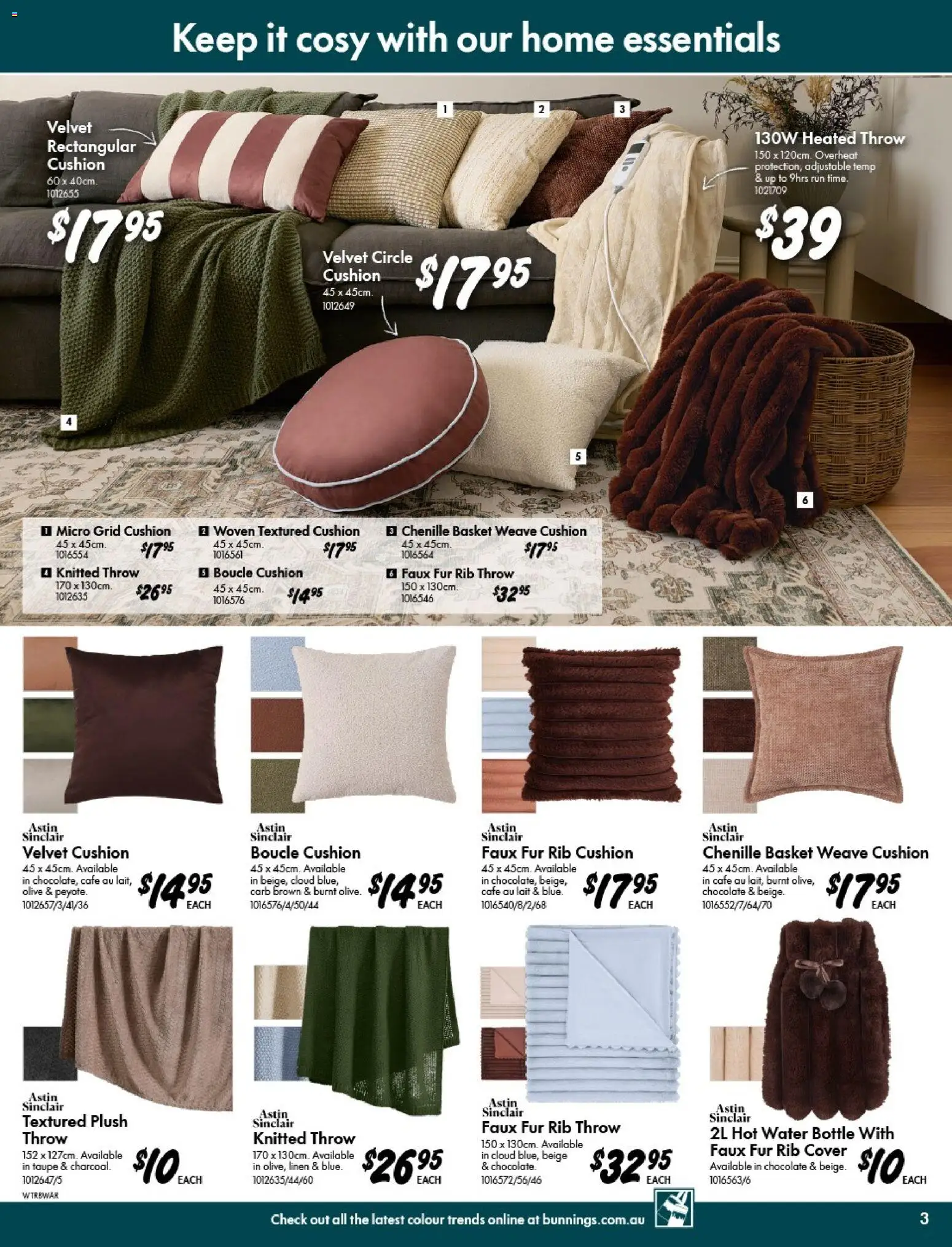 Bunnings Warehouse catalogue - valid from 29.04.2026 | Page: 3 | Products: Basket, Fur, Chocolate, Peach