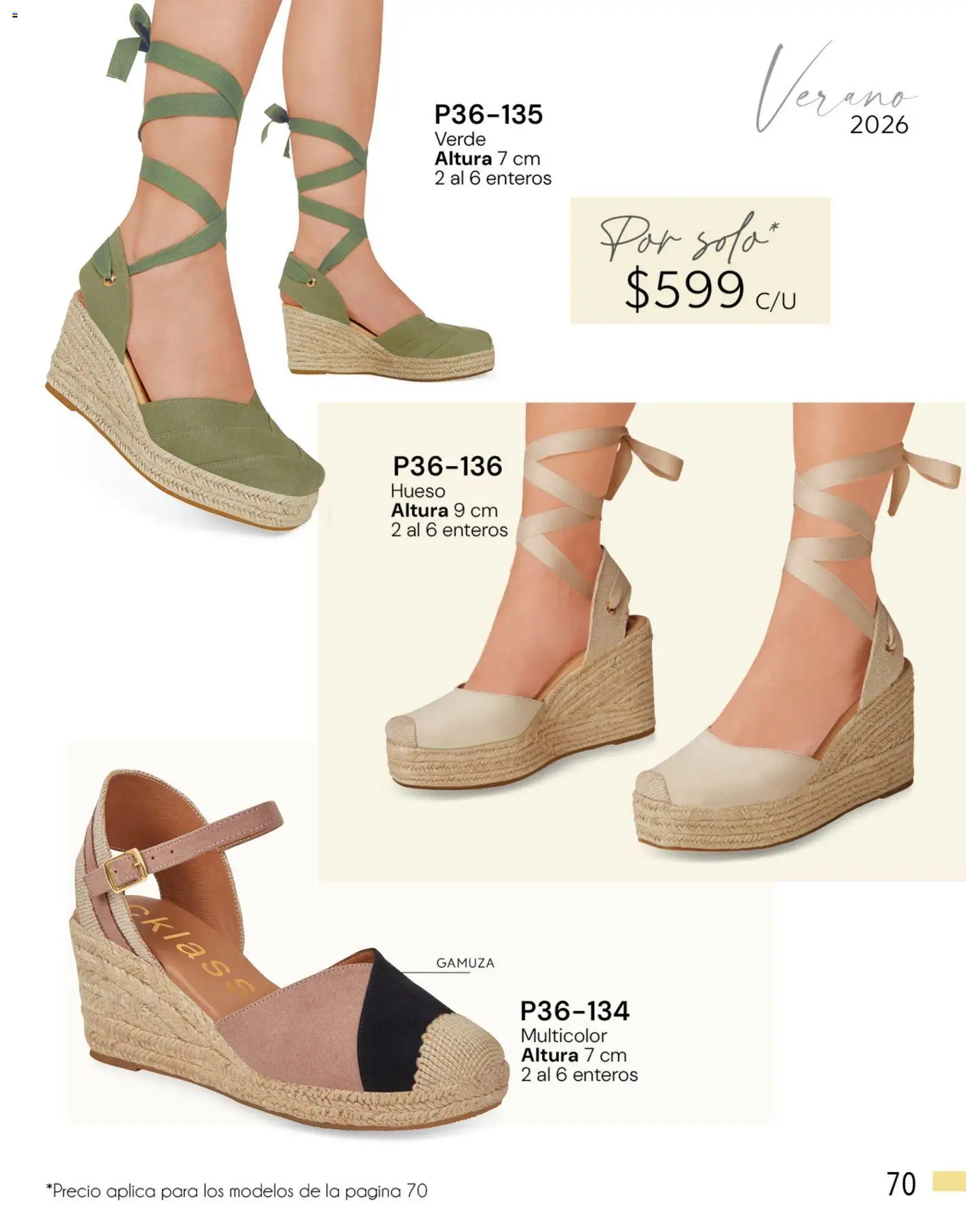 Nuevas ofertas de Cklass válidas en toda la República Mexicana desde el 05.03.2026. ¡Encuentra las mejores ofertas en Cklass catálogo Complemento Verano Ropa! | Página: 304 | Productos: Gamuza