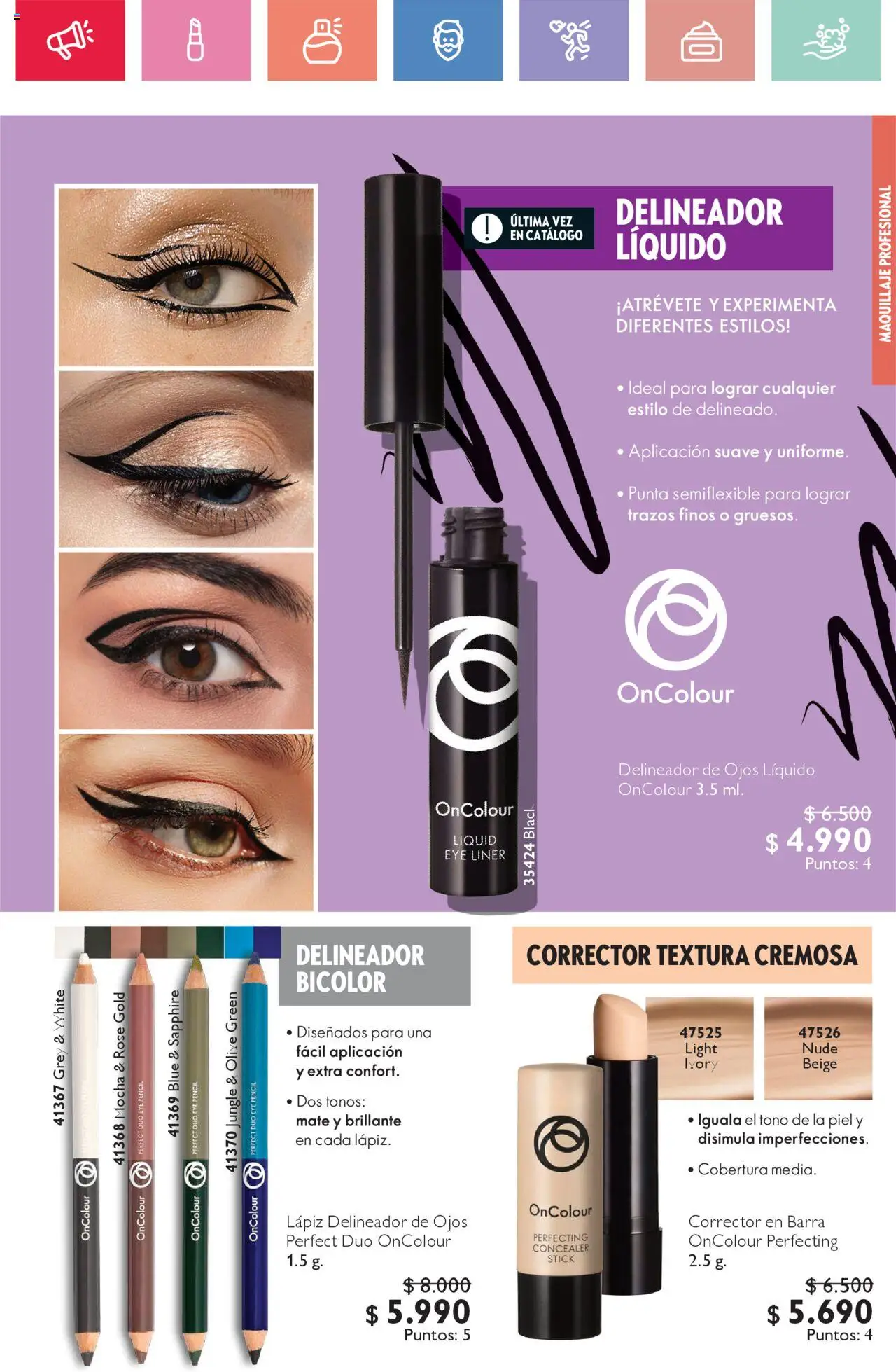 Oriflame catálogo │ válido desde el 21.06.2025 | Página: 35 | Productos: Maquillaje, Mate, Delineador de ojos, Corrector
