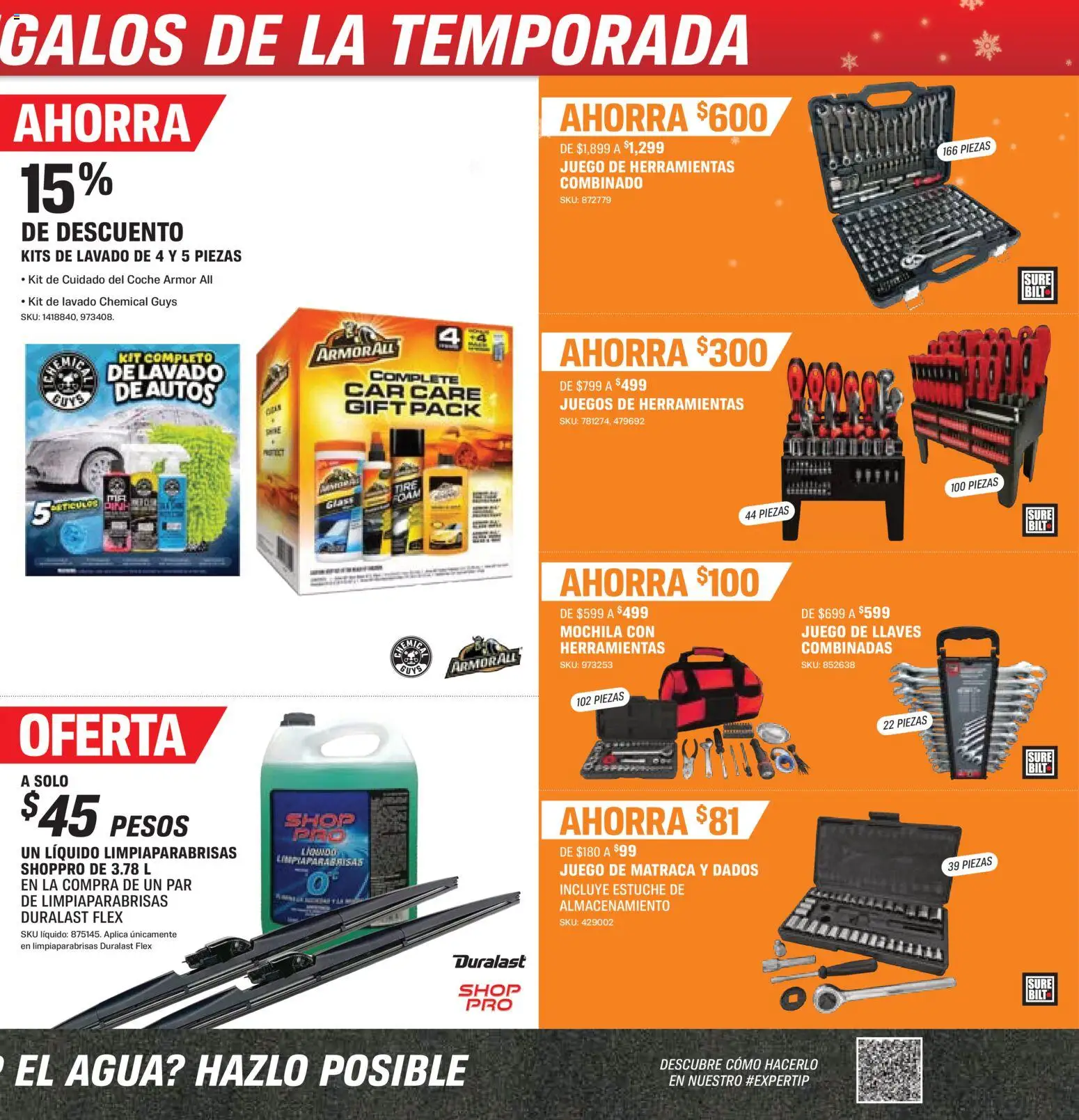 Nuevas ofertas de AutoZone válidas en toda la República Mexicana desde el 30.10.2025. ¡Encuentra las mejores ofertas en AutoZone catálogo! | Página: 3 | Productos: Agua, Mochila, Estuche, Juego