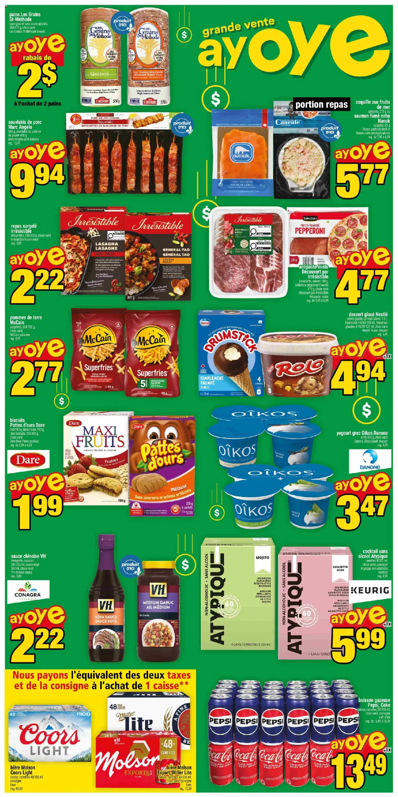Super C flyer valid from 23.04.2026 | Page: 2 | Products: Beef, Cookies, Potatoes, Salami