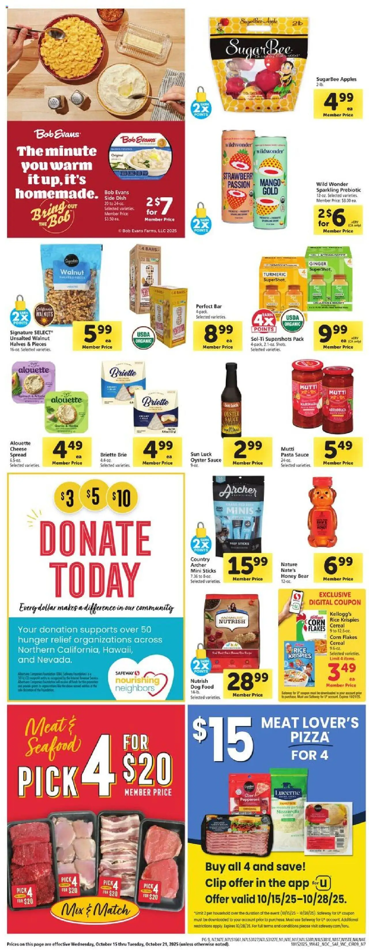 Safeway Weekly Ad - valid from 15.10.2025 | Page: 9 | Products: Dog Food, Rice, Sauce, Mango
