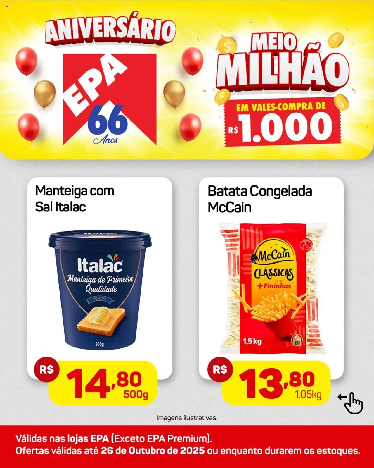 EPA Folheto - válido de 20.10.2025 | Página: 2 | Produtos: Manteiga, Batata, Sal