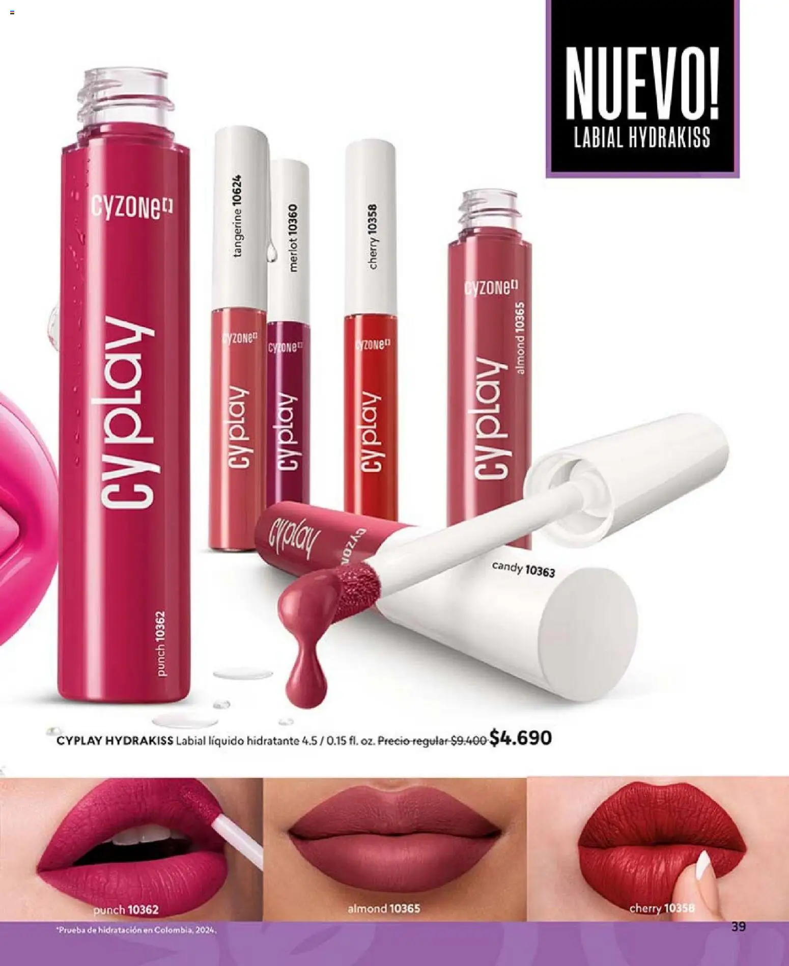 Catálogo CyZone Campaña 2 │ válido desde el 16.01.2026 | Página: 39 | Productos: Labial