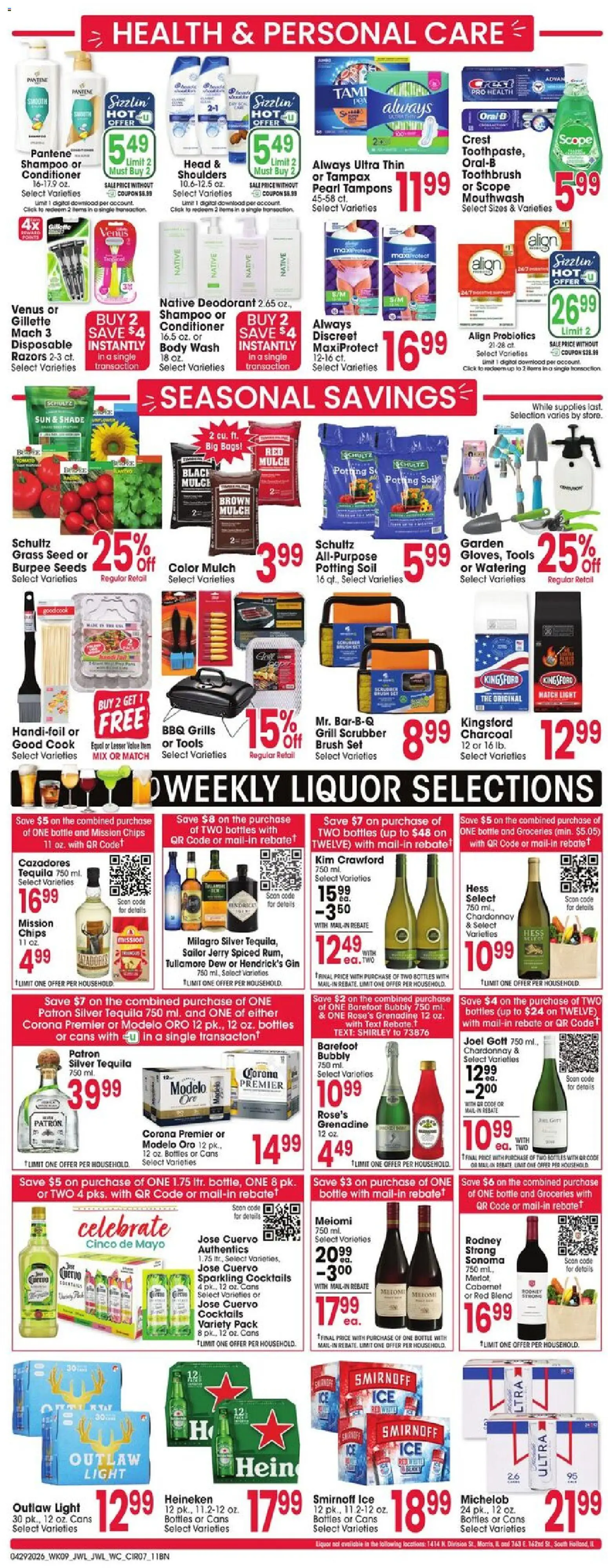 Jewel Osco Weekly Ad - IL - valid from 29.04.2026 | Page: 7 | Products: Brush, Conditioner, Mouthwash, Body Wash