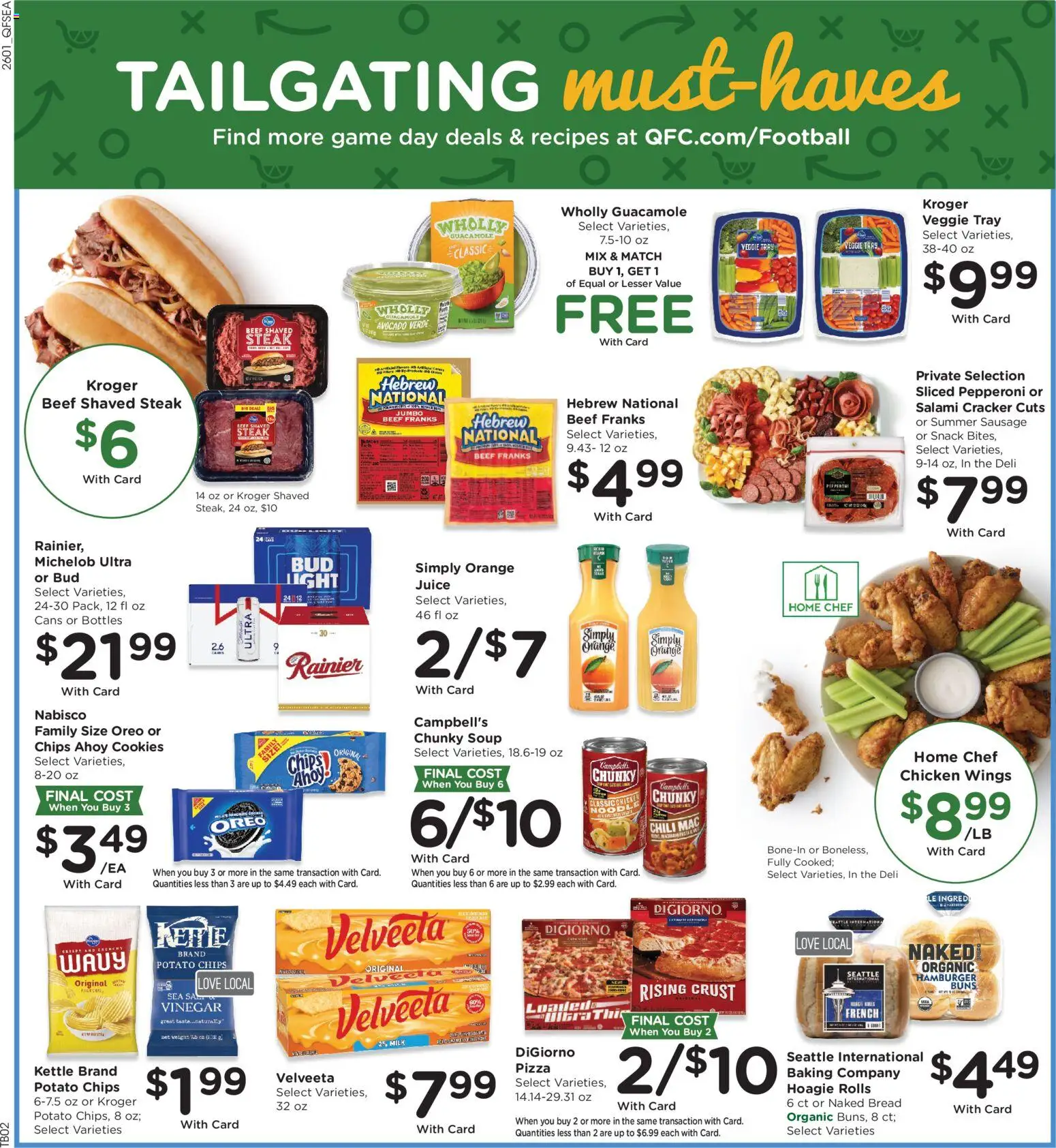 QFC Weekly Ad - WA - valid from 04.02.2026 | Page: 3 | Products: Milk, Pizza, Chips, Kettle