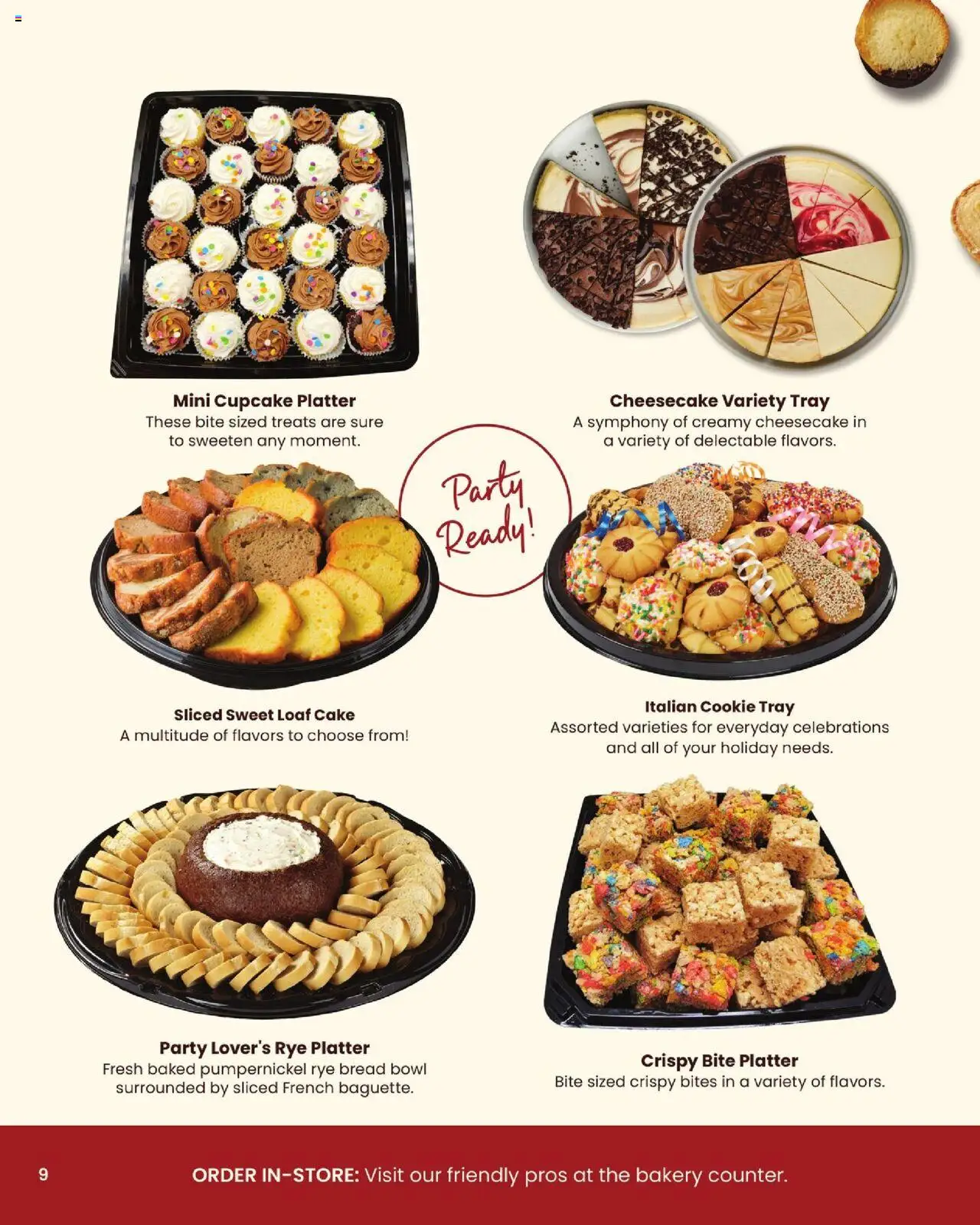 Acme Entertaining Guide - valid from 03.10.2025 | Page: 10 | Products: Bakery, Bread, Cheesecake, Cupcake
