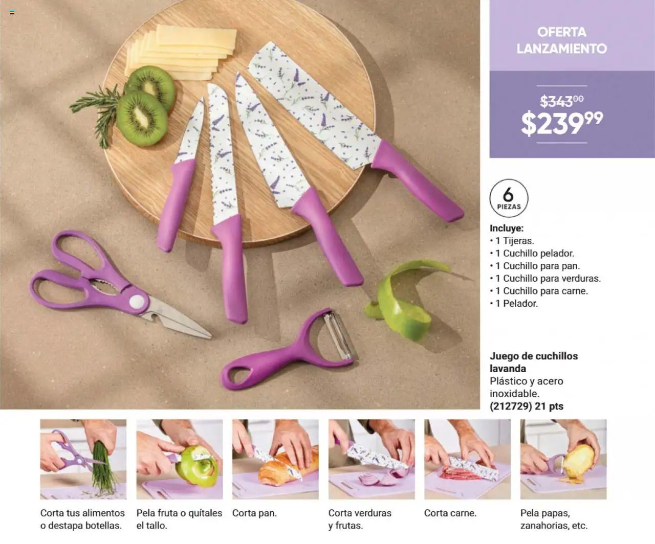 Nuevas ofertas de AVON válidas en toda la República Mexicana desde el 09.10.2025. ¡Encuentra las mejores ofertas en AVON - Casa & Estilo 16 2025! | Página: 17 | Productos: Juego, Cuchillo