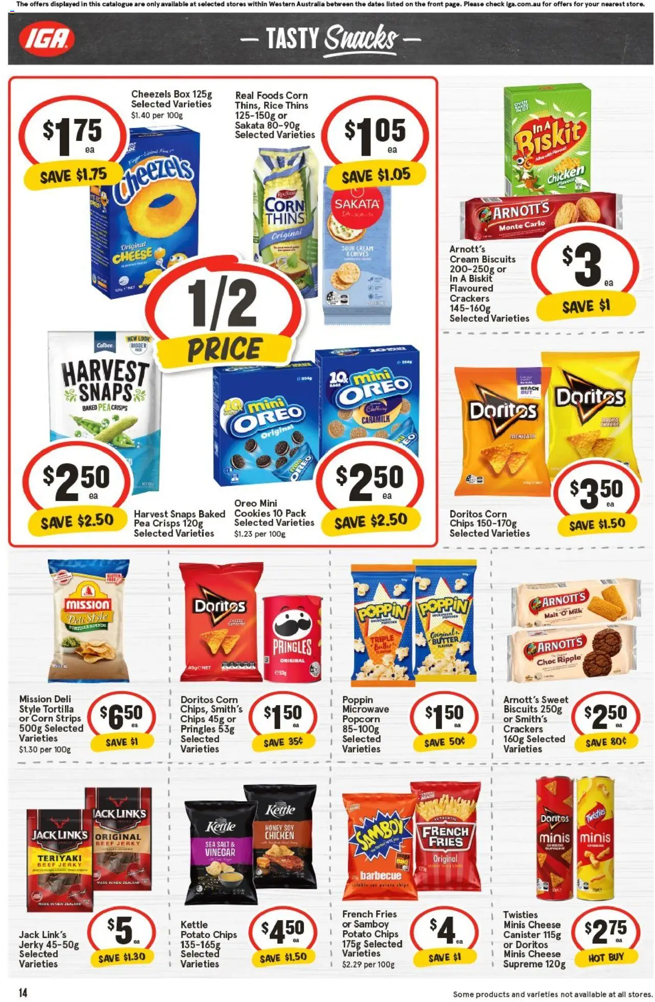 IGA catalogue - valid from 22.10.2025 | Page: 17 | Products: Crackers, Sour cream, Chips, Vinegar