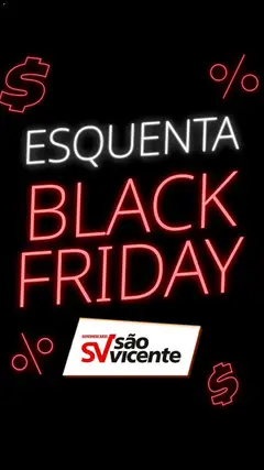 Supermercados São Vicente Black Friday Anúncio - Pré-Visualização do folheto da loja Supermercados São Vicente, válido de 27.11.2025