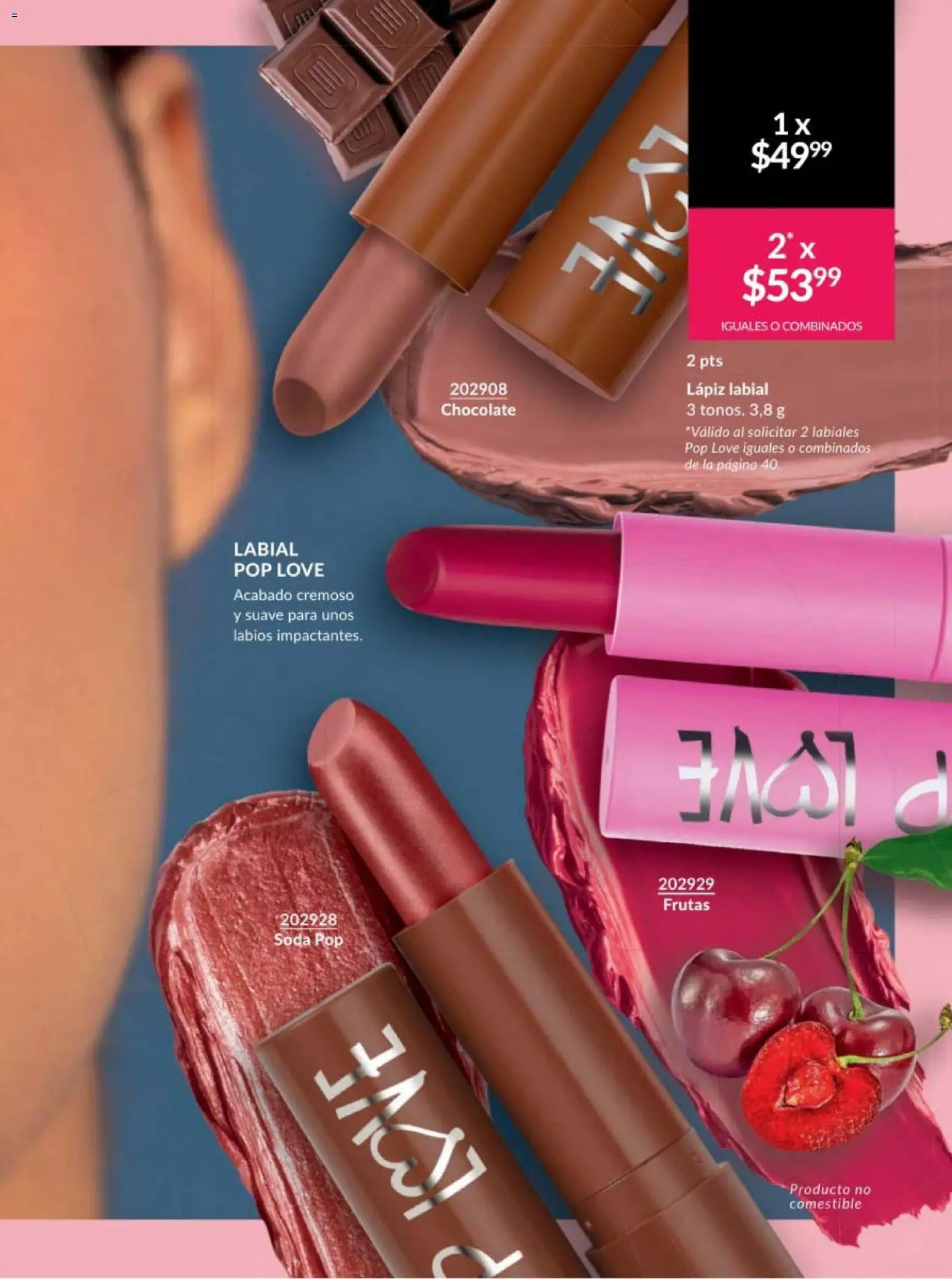 Nuevas ofertas de AVON válidas en toda la República Mexicana desde el 30.01.2026. ¡Encuentra las mejores ofertas en AVON campaña 3 2026! | Página: 35 | Productos: Chocolate, Lápiz labial