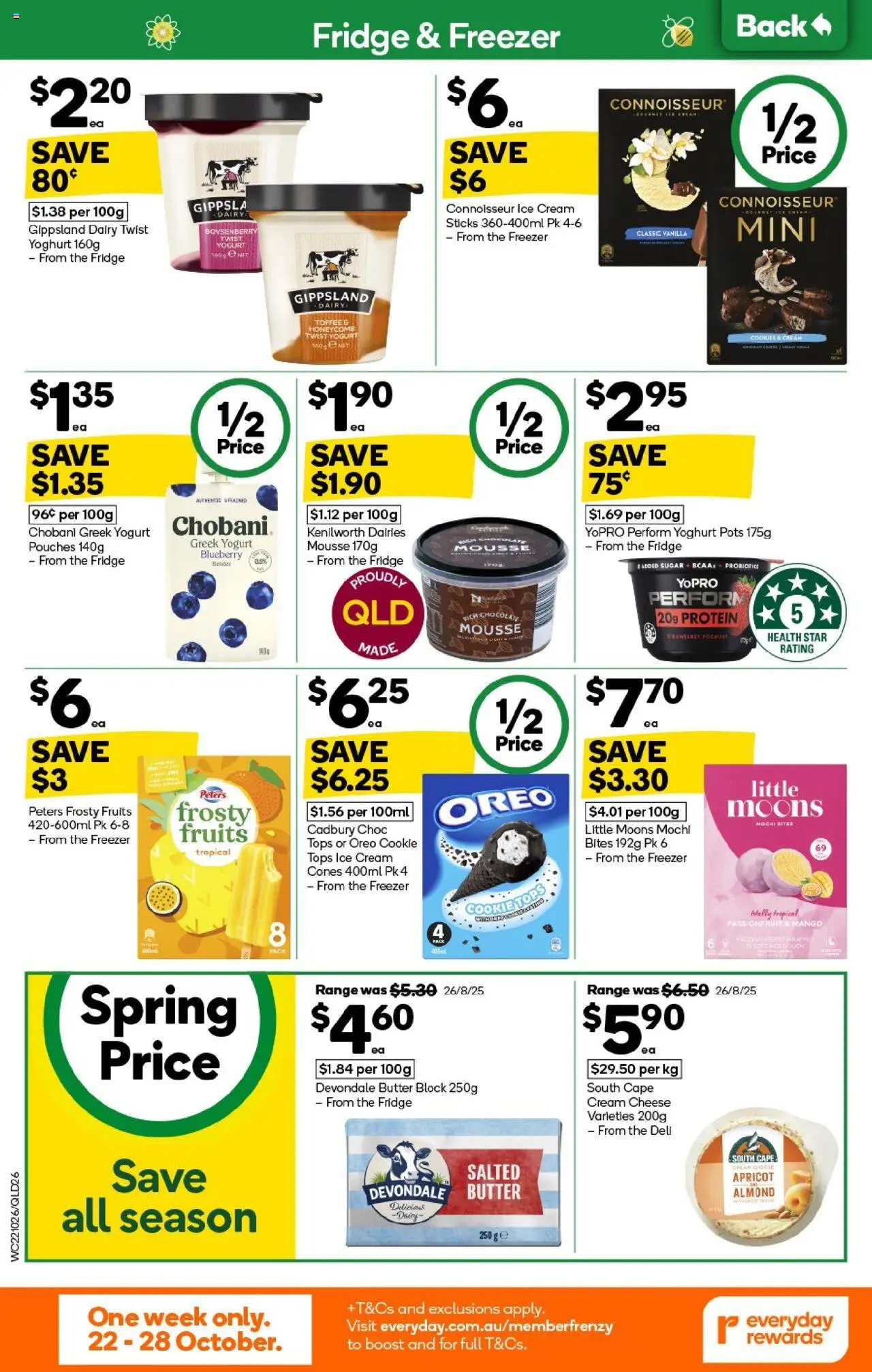 Woolworths catalogue - valid from 22.10.2025 | Page: 26 | Products: Butter, Cheese, Fruits, Mousse