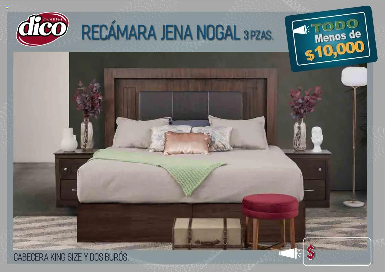 Nuevas ofertas de Muebles Dico válidas en toda la República Mexicana desde el 25.09.2025. ¡Encuentra las mejores ofertas en Muebles Dico - Catálogo TODO menos de 10000! | Página: 8 | Productos: Cabecera
