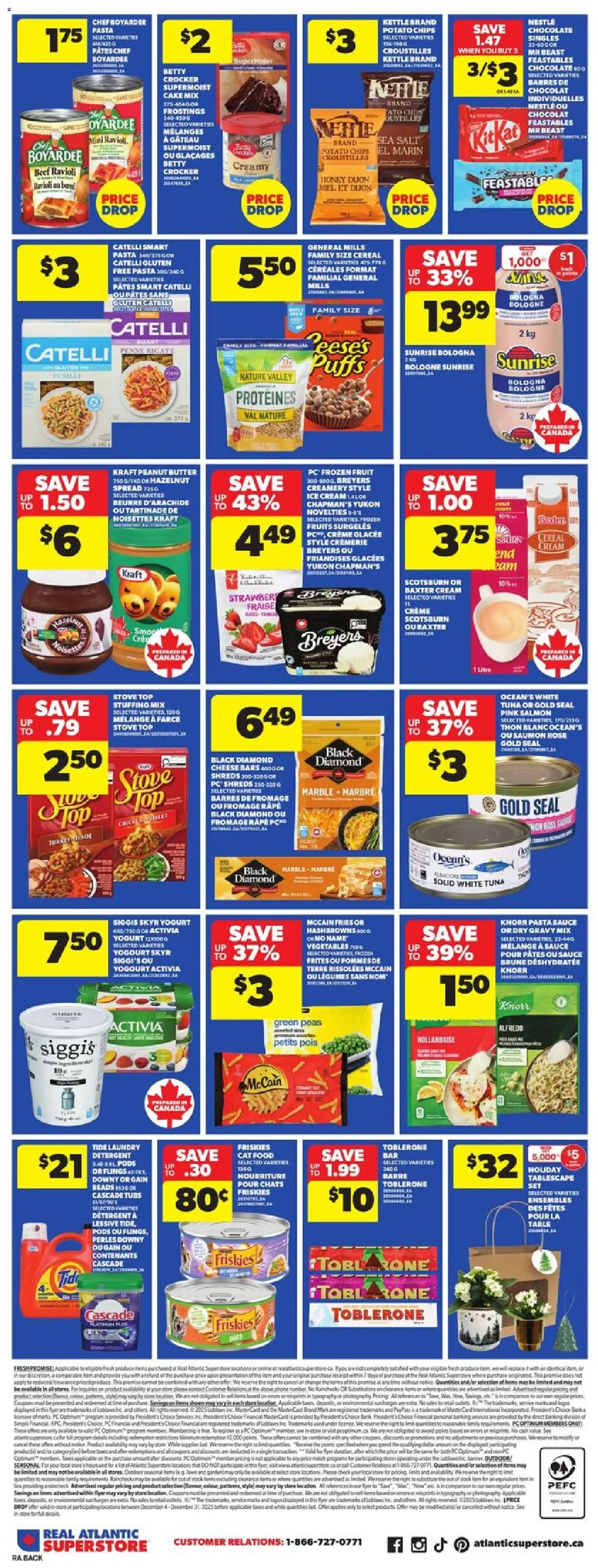 Atlantic Superstore flyer valid from 04.12.2025 | Page: 4 | Products: Beef, Ice cream, Stove, Yogurt