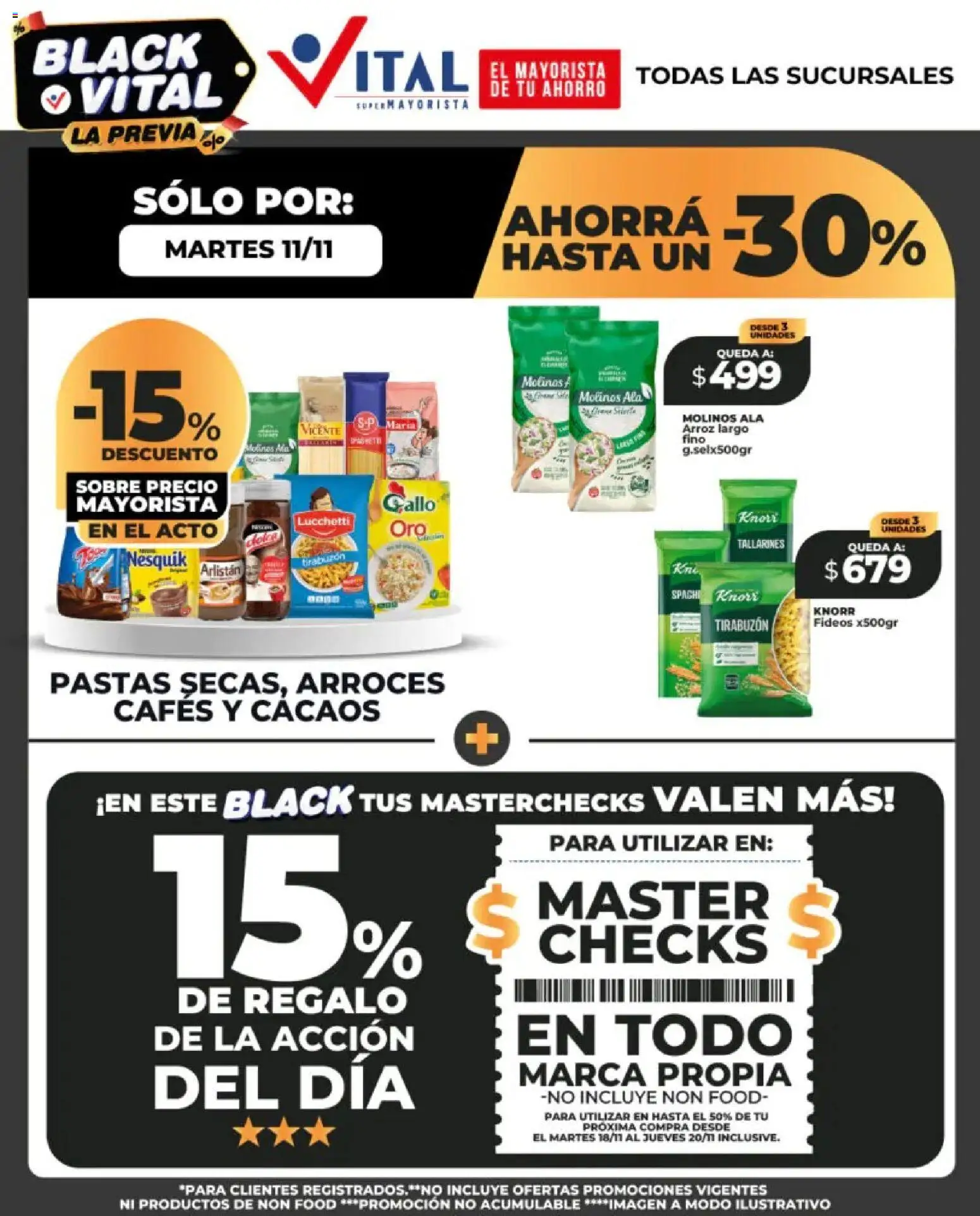 Vital - Válido para Mar del Plata │ válido desde el 11.11.2025 | Página: 2 | Productos: Sobre, Arroz, Fideos