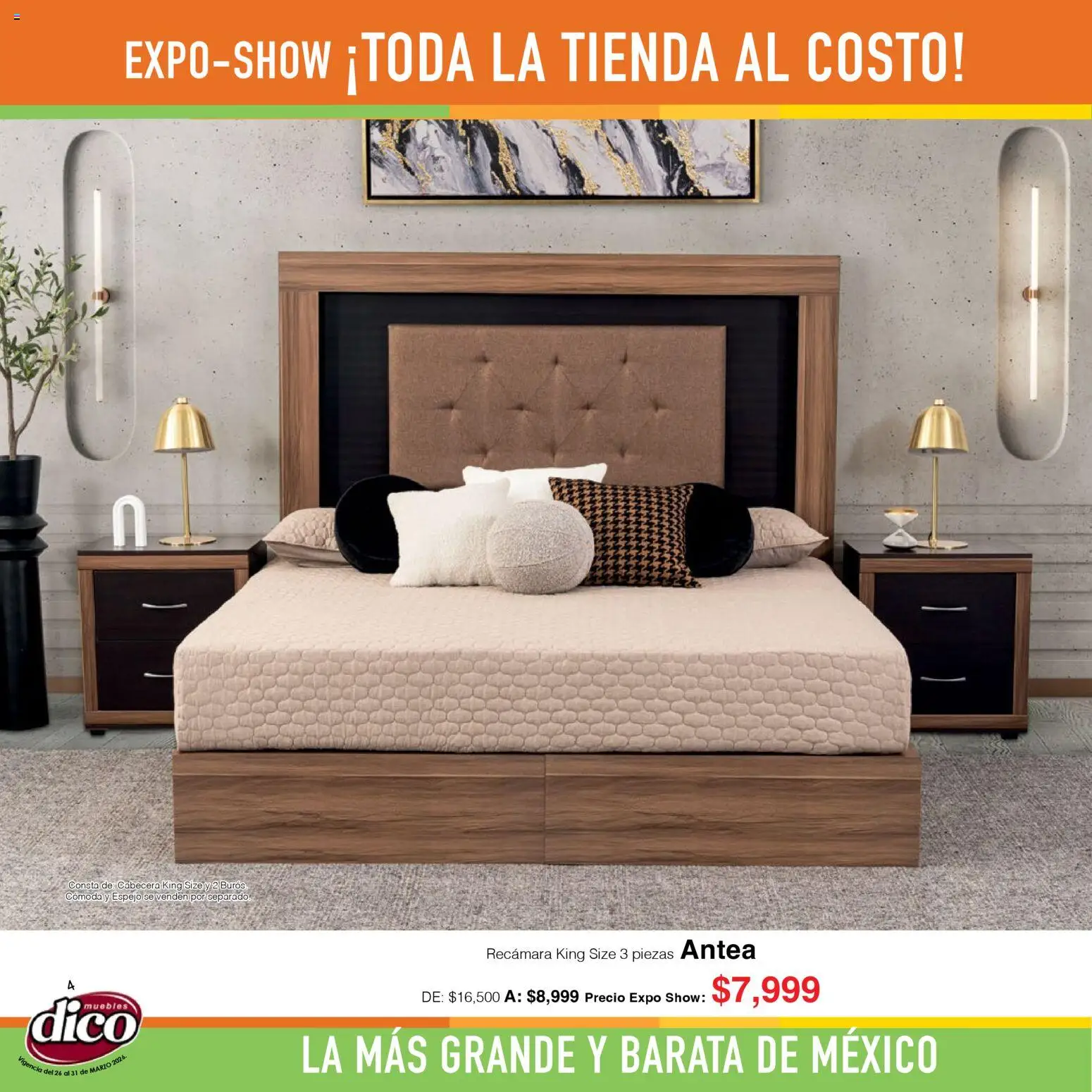 Nuevas ofertas de Muebles Dico válidas en toda la República Mexicana desde el 26.03.2026. ¡Encuentra las mejores ofertas en Muebles Dico catálogo Expo Show! | Página: 4