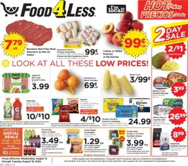 Preview of Food 4 Less weekly ads valid from 13.08.2025