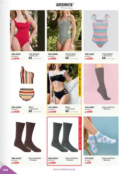 Vista previa de Andrea catálogo Outlet, nuevo folleto de la tienda, válido en México a partir del 02.11.2025 | Página: 244 | Productos: Algodón, Ropa, Bikini, Baño