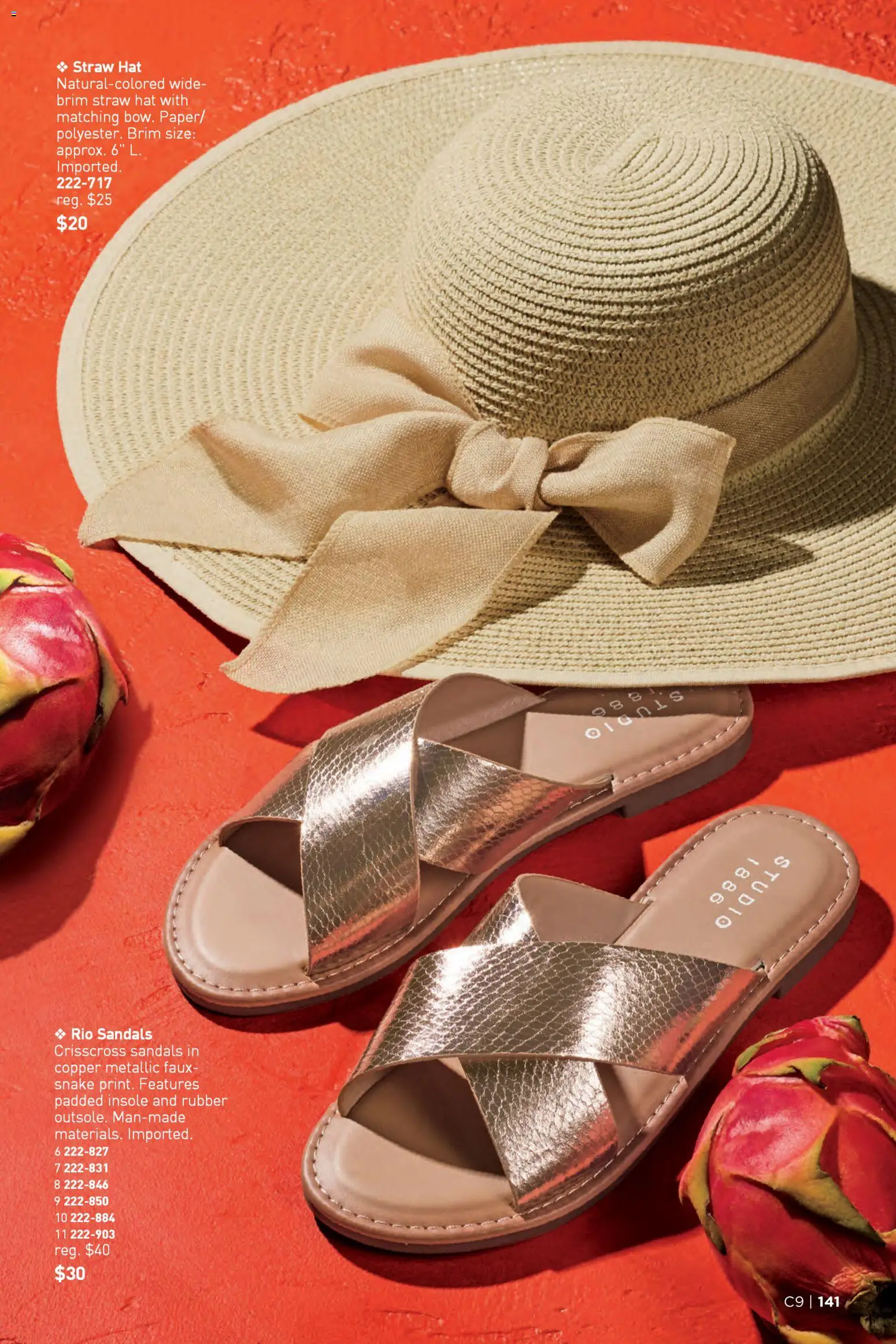 Avon Brochure - valid from 22.04.2026 | Page: 141 | Products: Sandals, Hat