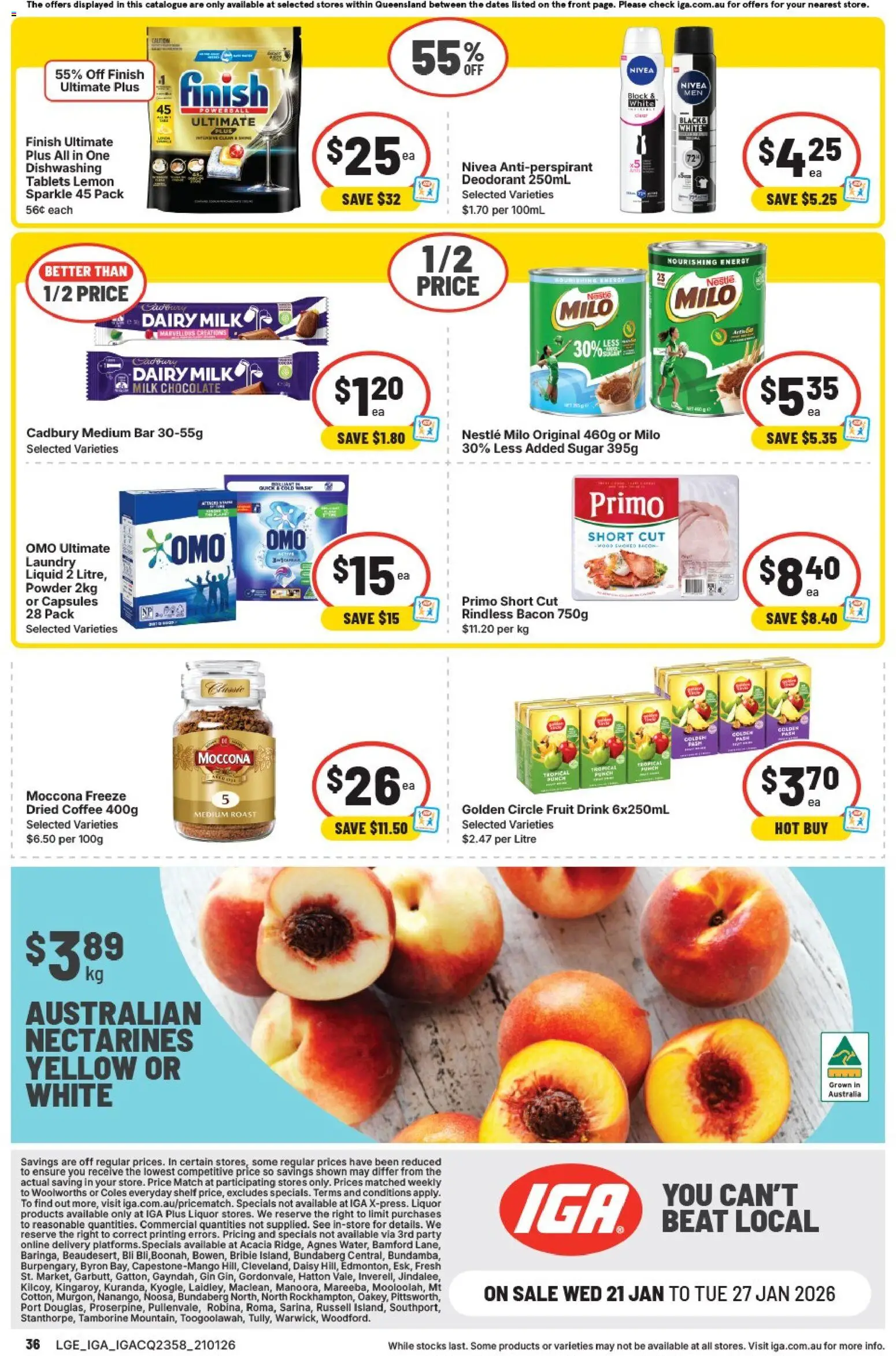 IGA catalogue - valid from 21.01.2026 | Page: 32 | Products: Gin, Sugar, Laundry, Tablets