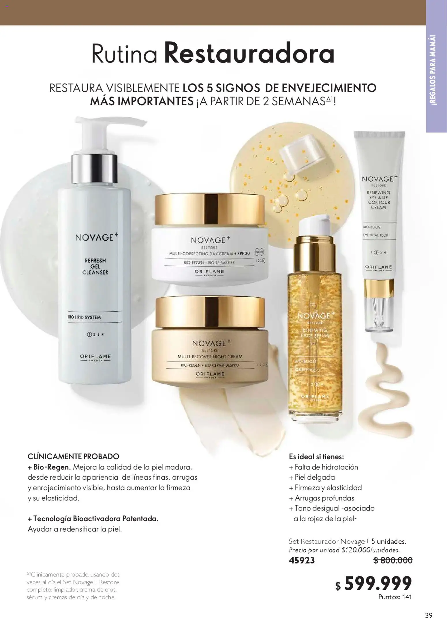 Oriflame revista - valida desde el 18.04.2026 | Página: 39 | Productos: Crema, Serum