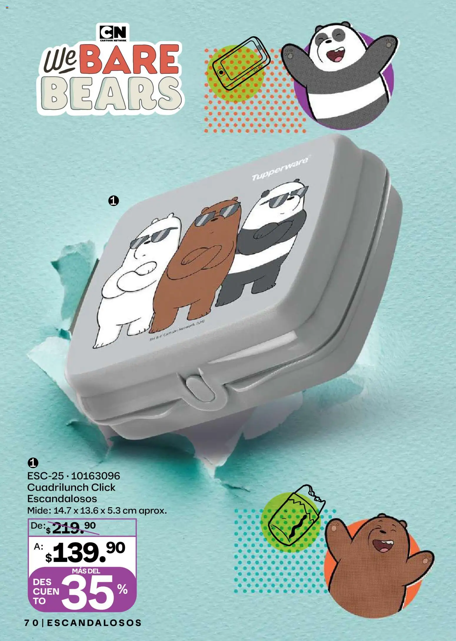 Nuevas ofertas de Tupperware válidas en toda la República Mexicana desde el 26.01.2026. ¡Encuentra las mejores ofertas en Tupperware catálogo! | Página: 70