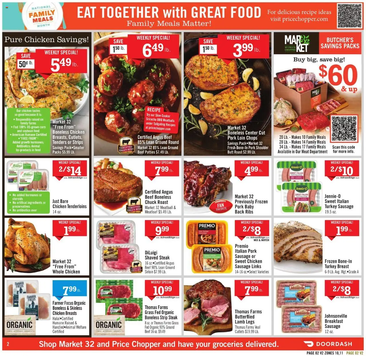 Price Chopper Weekly Ad - valid from 07.09.2025 | Page: 2 | Products: Cooker, Pork, Beef, Sausage