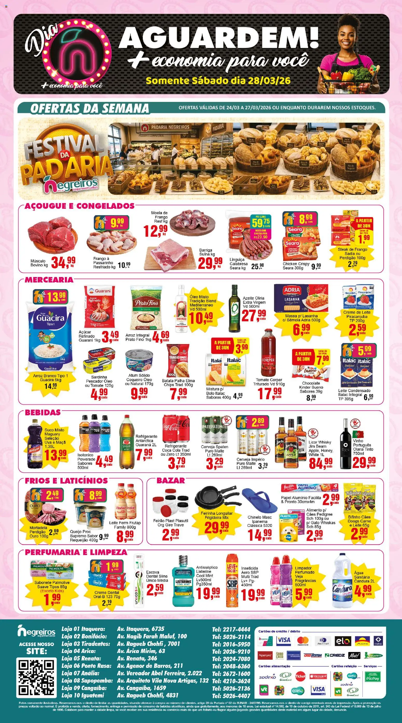 Negreiros Folheto - válido de 24.03.2026 | Página: 2 | Produtos: Moela, Sabonete, Batata, Creme dental