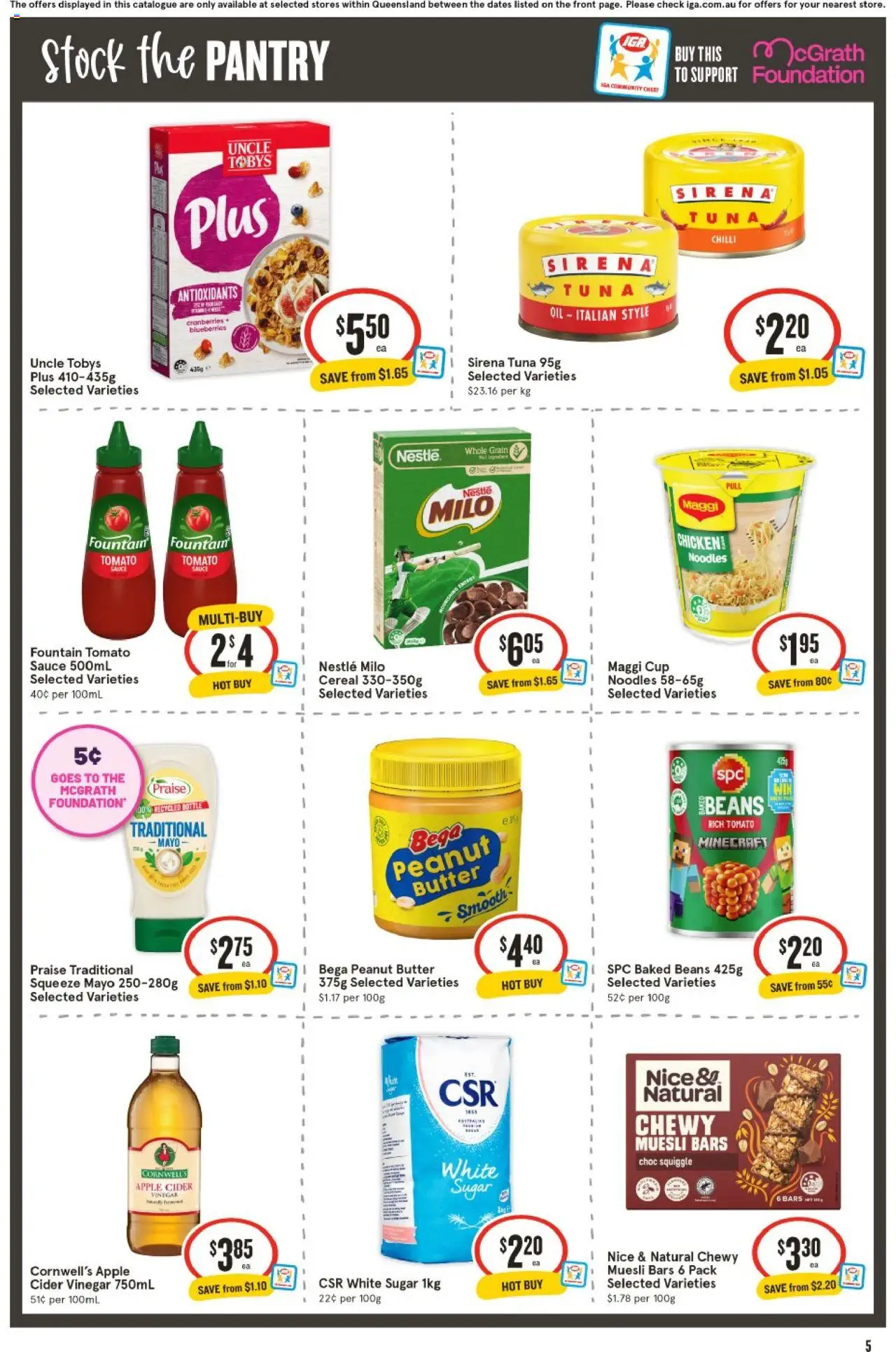 IGA catalogue - valid from 10.09.2025 | Page: 6 | Products: Butter, Oil, Cereal, Foundation