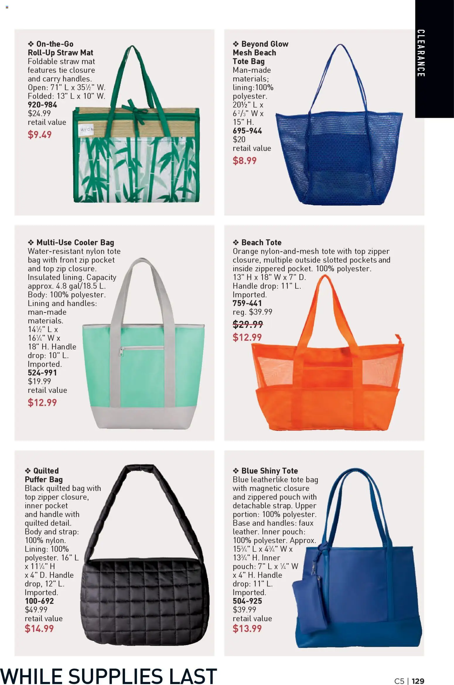 Avon Brochure - valid from 25.02.2026 | Page: 129 | Products: Bag