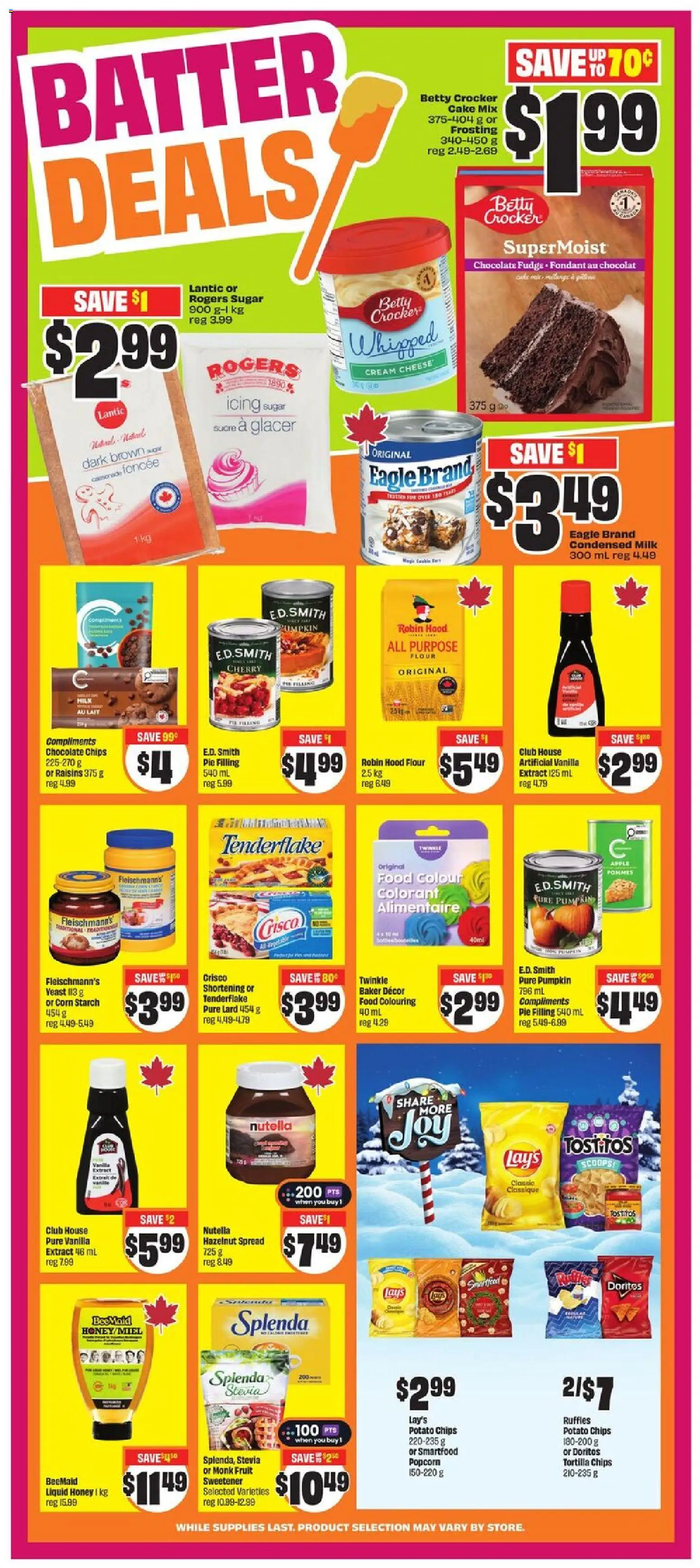 FreshCo flyer valid from 27.11.2025 | Page: 7 | Products: Chips, Cream, Milk, Pumpkin