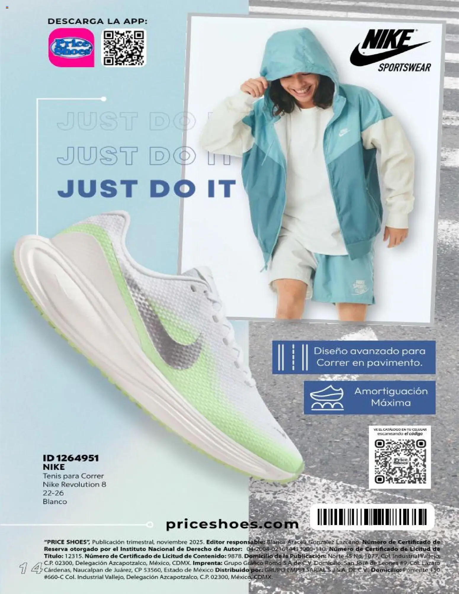 Nuevas ofertas de Price Shoes válidas en toda la República Mexicana desde el 16.11.2025. ¡Encuentra las mejores ofertas en Price Shoes catálogo Runnig ! | Página: 14 | Productos: Tenis