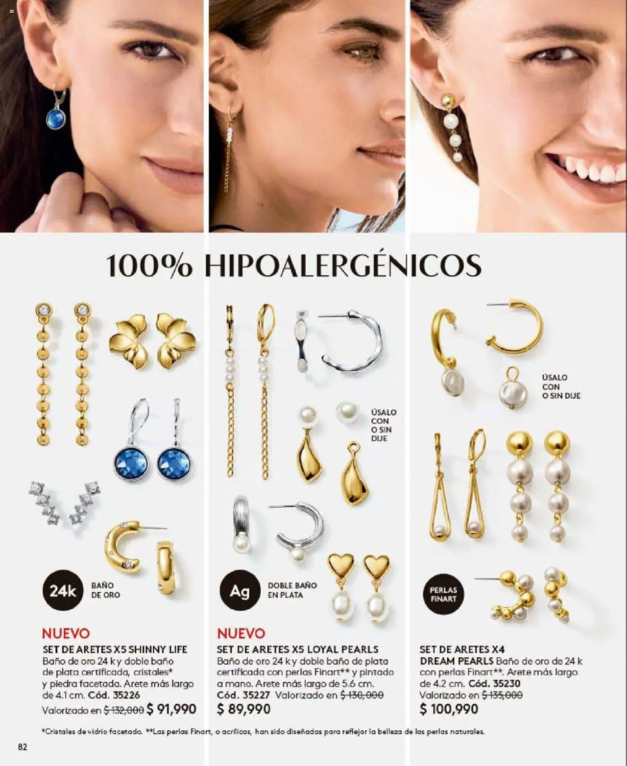Ésika revista - valida desde el 24.09.2025 | Página: 82 | Productos: Aretes, Baño, Dije