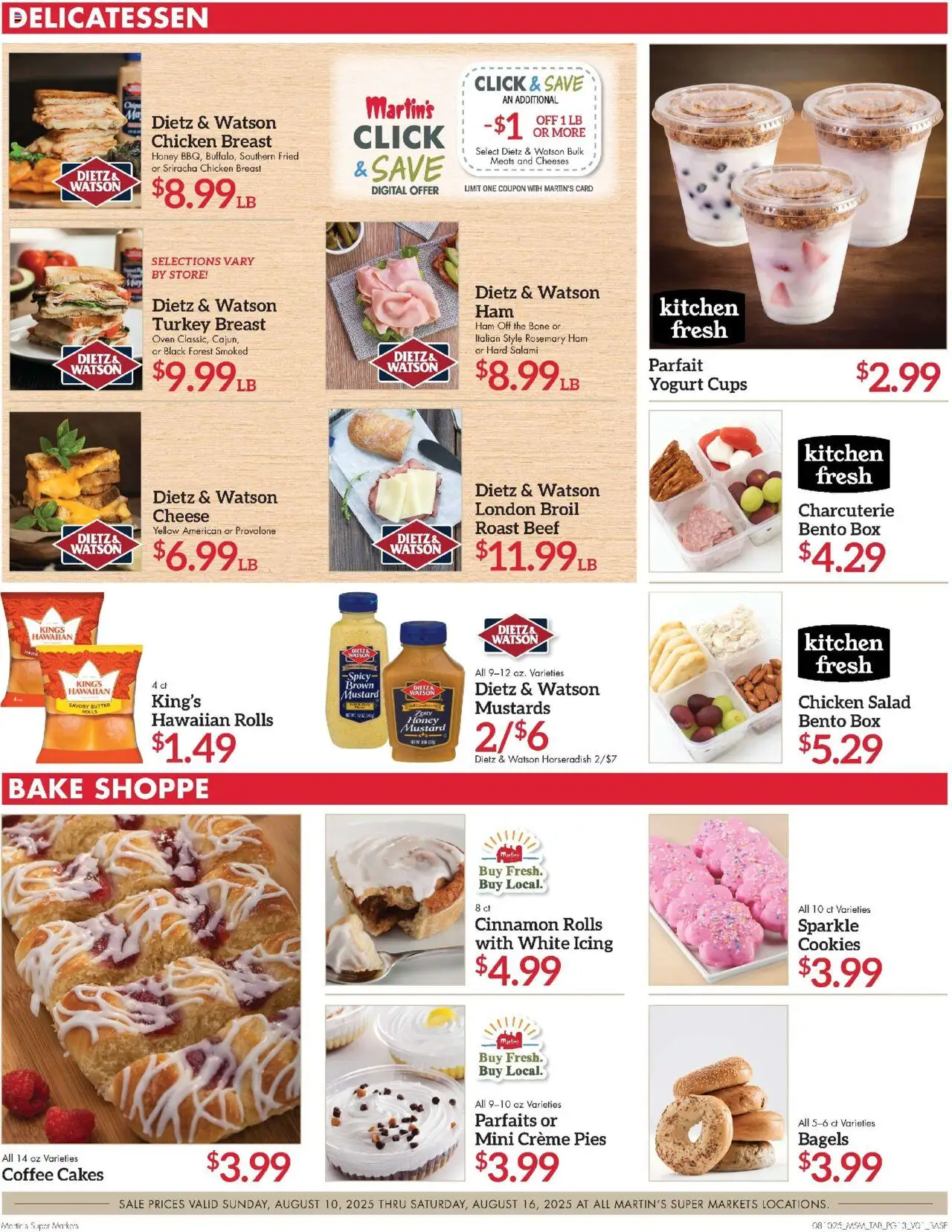 Martin’s - Next Ad - IN - valid from 10.08.2025 | Page: 13 | Products: Cheese, Salami, Ham, Salad