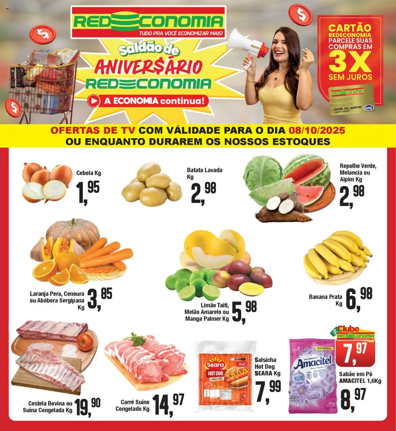 RedEconomia Folheto - válido de 08.10.2025 | Página: 1 | Produtos: Perfume, Pó, Sabão em pó, Cenoura