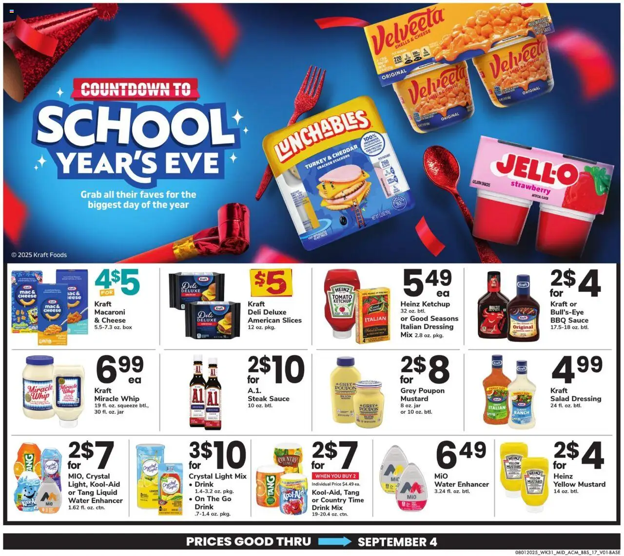 Acme Big Book of Savings - valid from 01.08.2025 | Page: 17 | Products: Ketchup, Salad, Water, Lemon