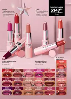 Vista previa de Lápiz labial con Ácido Hialurónico, A. Lápiz labial con Ácido Hialurónico 15 tonos. 3,6 g, nuevo folleto de la tienda, válido en México a partir del 28.11.2025 | Página: 87