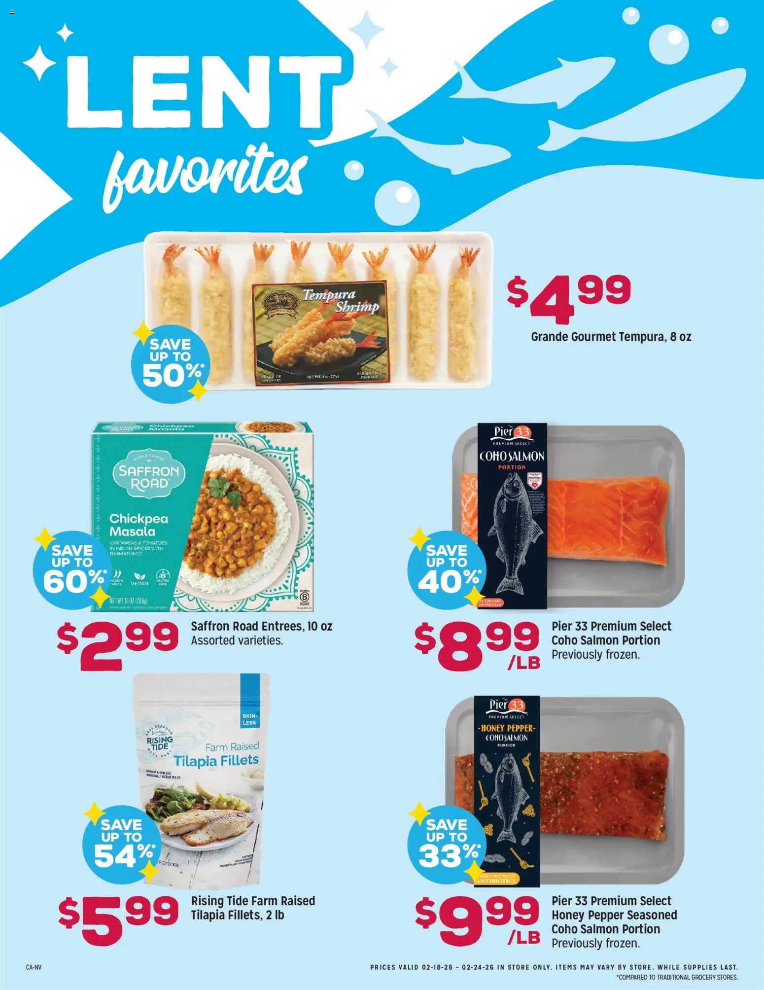 Grocery Outlet Weekly Ad - CA - valid from 18.02.2026 | Page: 4 | Products: Chickpeas, Tomatoes, Spices, Pepper
