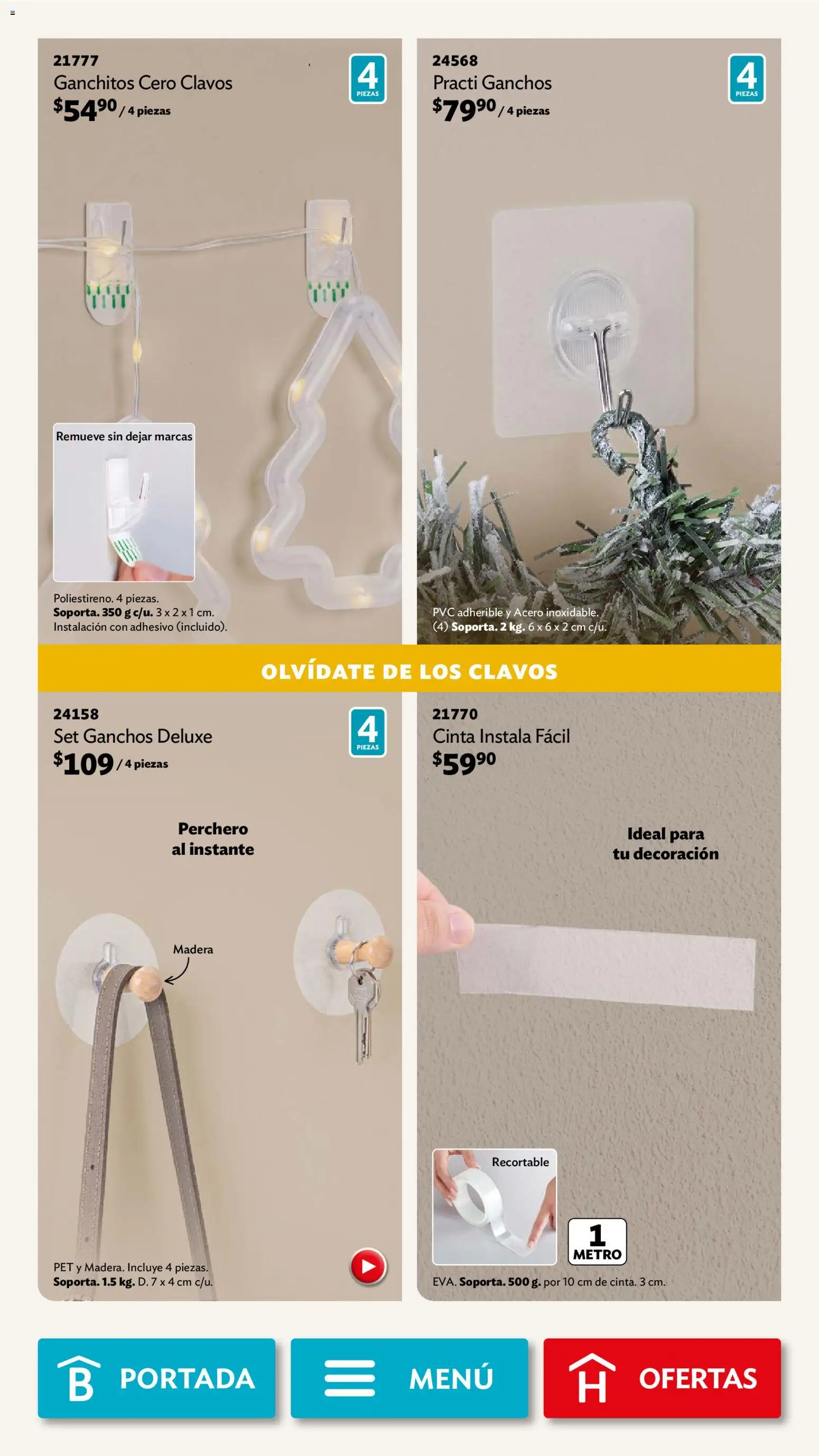 Nuevas ofertas de Betterware válidas en toda la República Mexicana desde el 01.12.2025. ¡Encuentra las mejores ofertas en Betterware campaña 12 2025! | Página: 21 | Productos: Cinta, Perchero