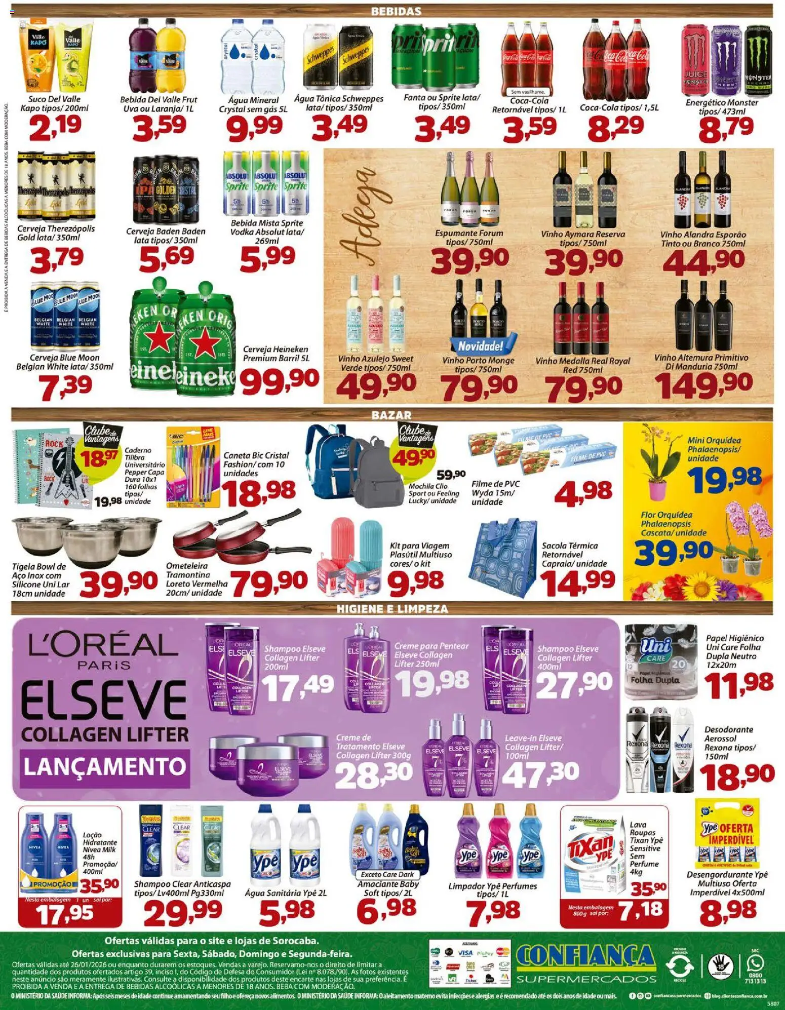 Confiança Folheto - válido de 23.01.2026 | Página: 4 | Produtos: filme de PVC, Desengordurante, Desodorante, Água sanitária