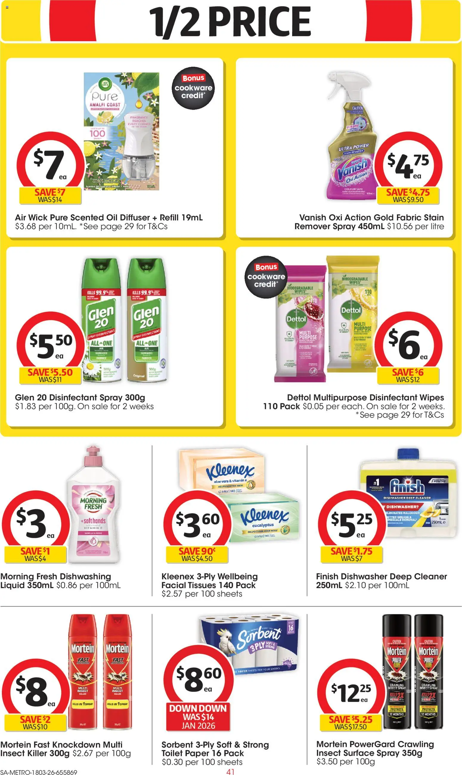 Coles catalogue - valid from 18.03.2026 | Page: 41 | Products: Cleaner, Oil, Safe, Dishwasher