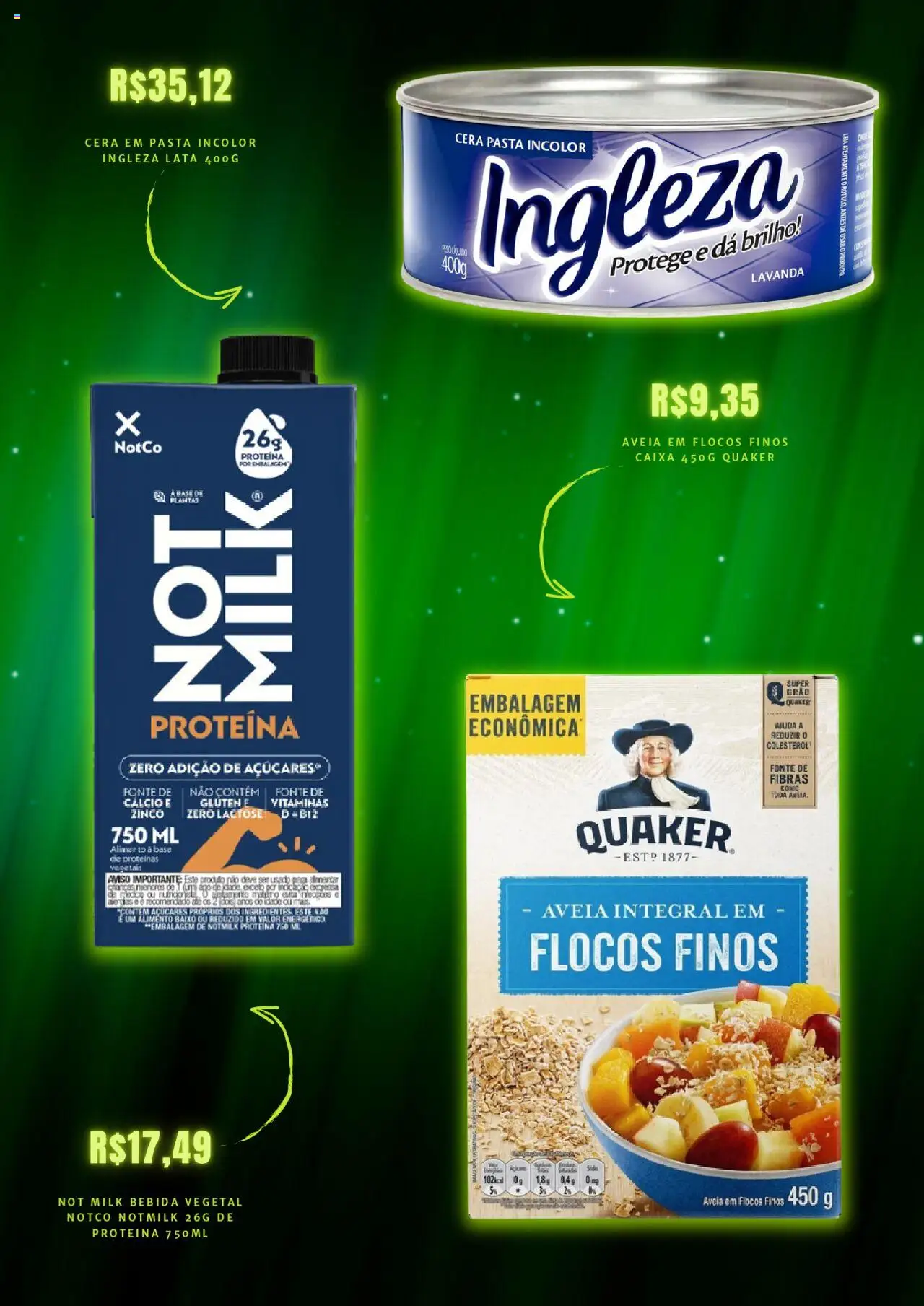 Mercado Livre Folheto - válido de 19.08.2025 | Página: 4 | Produtos: Caixa, Cálcio, Bebida, Aveia