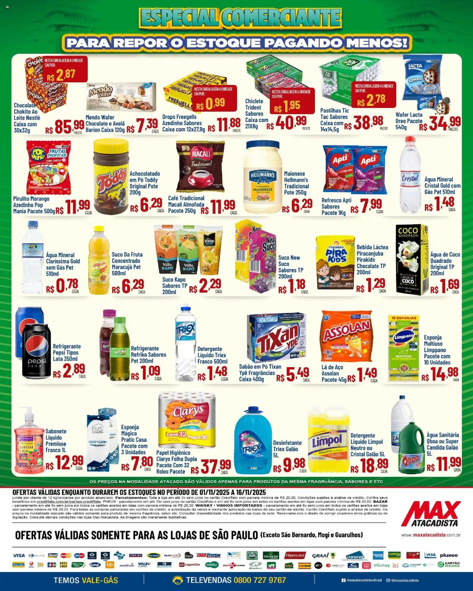 Max Atacadista Folheto - válido de 01.11.2025 | Página: 4 | Produtos: Maracujá, Sabonete, Refrigerante, Avelã