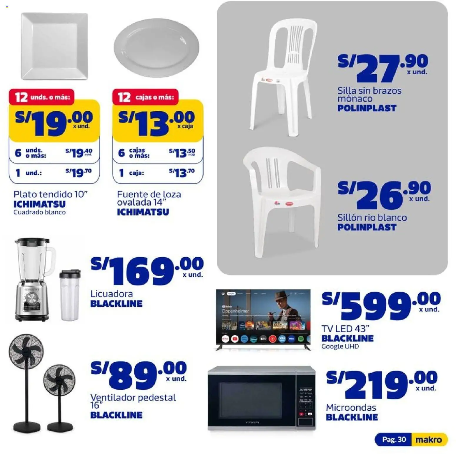 Catálogo Makro válido desde 02.01.2026 | Página: 31 | Productos: Sillón, Silla, Ventilador, Licuadora