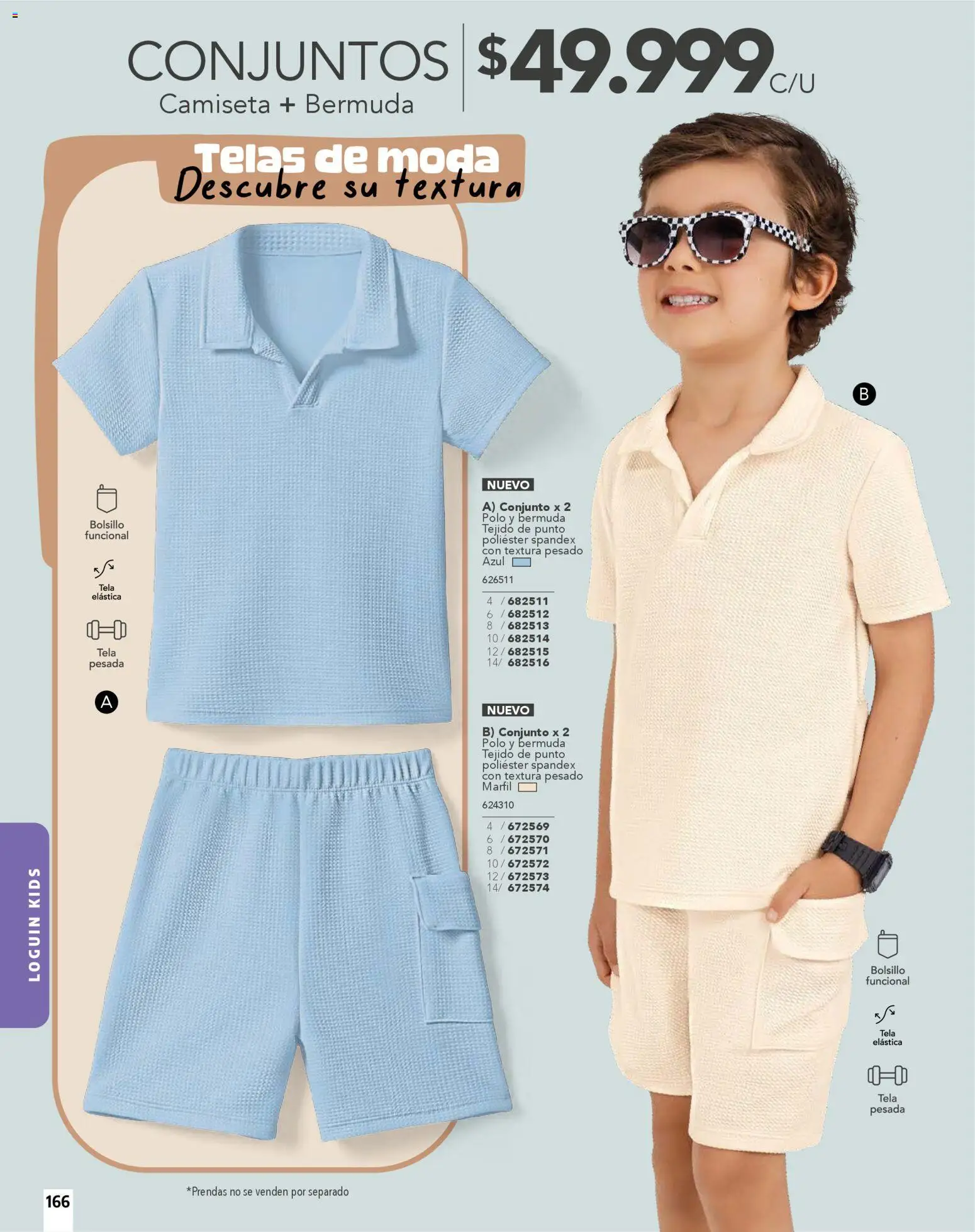 Carmel revista - valida desde el 01.01.2026 | Página: 166 | Productos: Bermuda, Camiseta, Conjunto